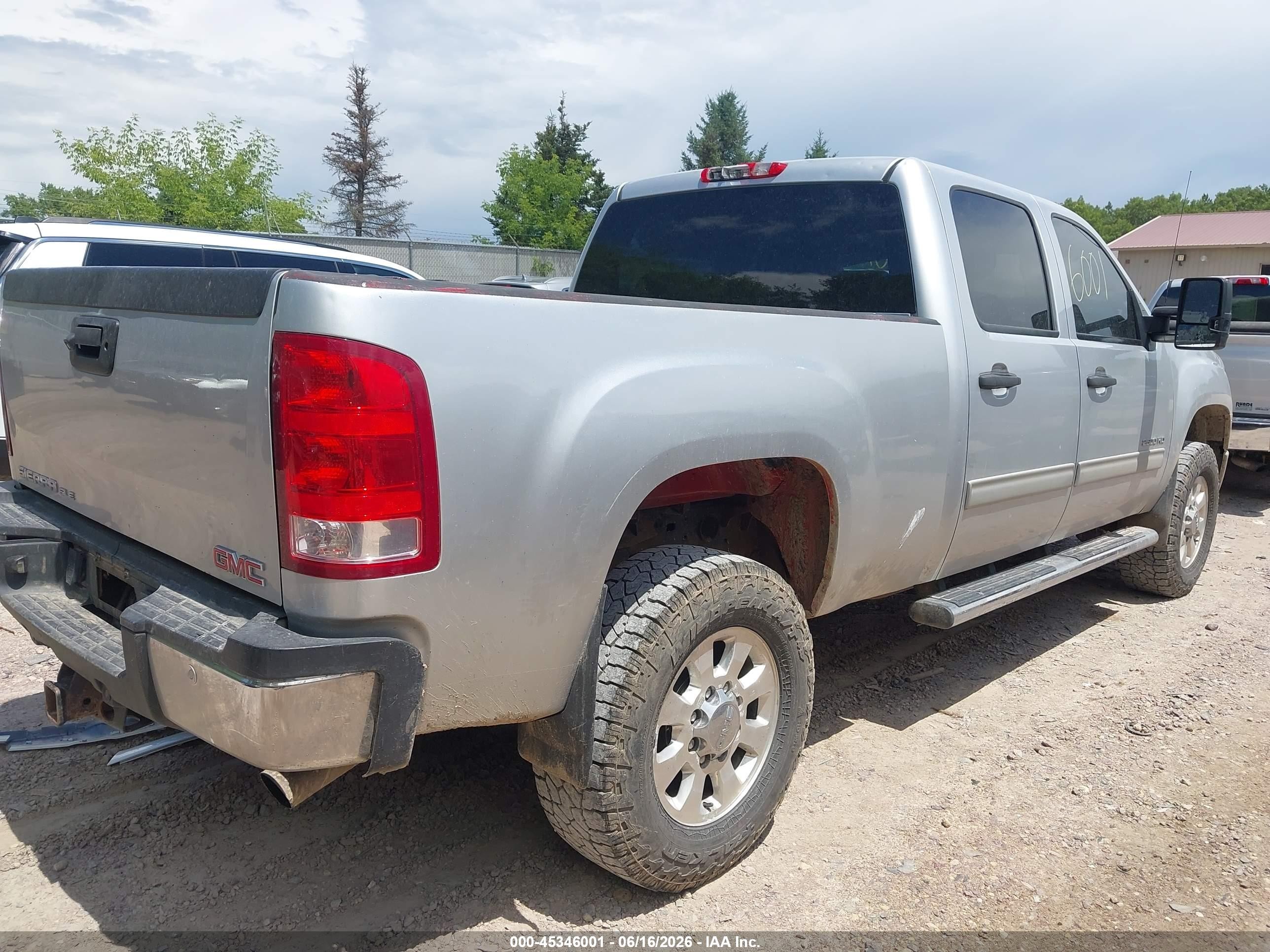 2012 Gmc Sierra 2500hd Sle Silver vin: 1GT120CG6CF212104