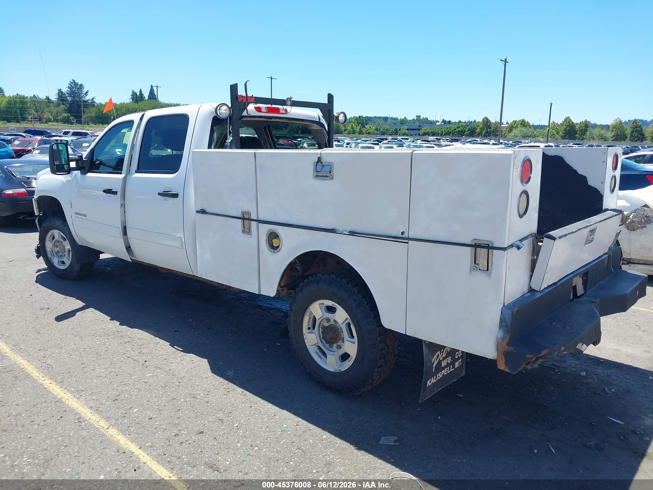2012 Gmc Sierra 2500hd Sle White vin: 1GT120CG7CF234838