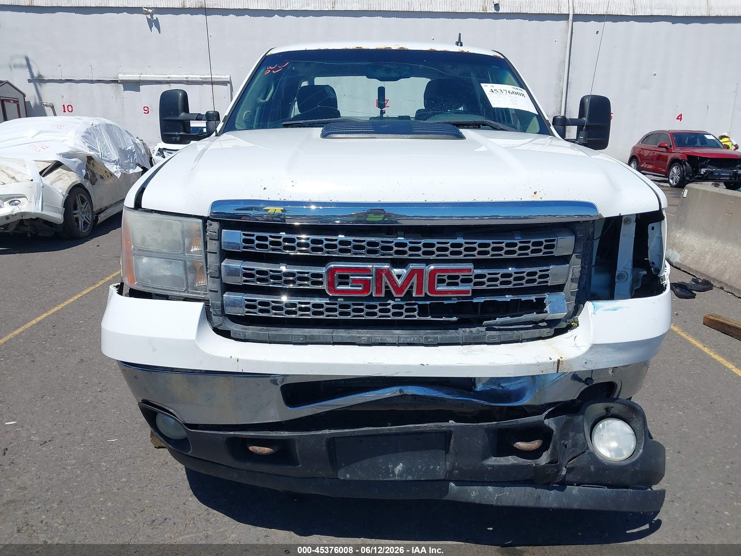 2012 Gmc Sierra 2500hd Sle White vin: 1GT120CG7CF234838