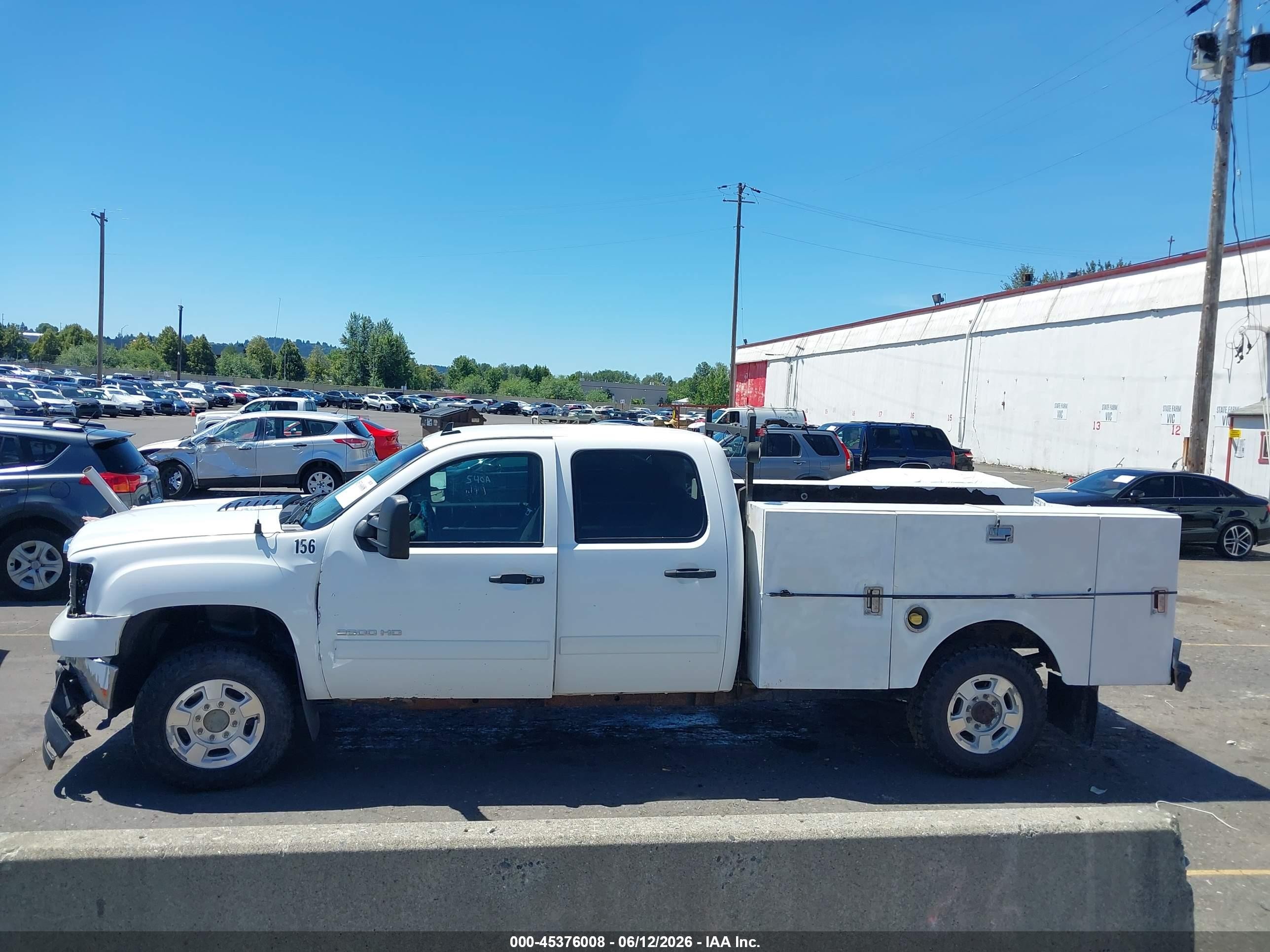 2012 Gmc Sierra 2500hd Sle White vin: 1GT120CG7CF234838