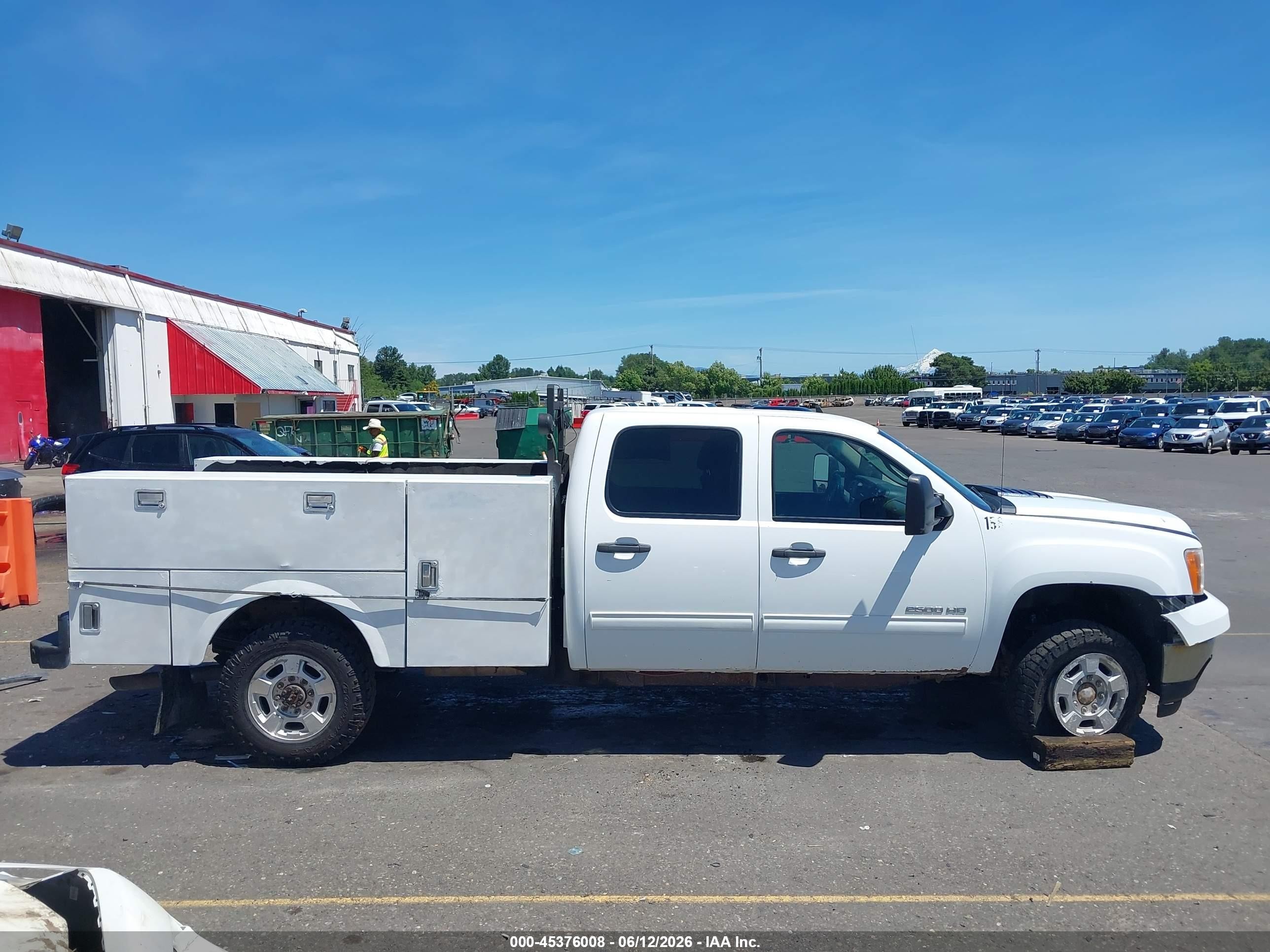 2012 Gmc Sierra 2500hd Sle White vin: 1GT120CG7CF234838