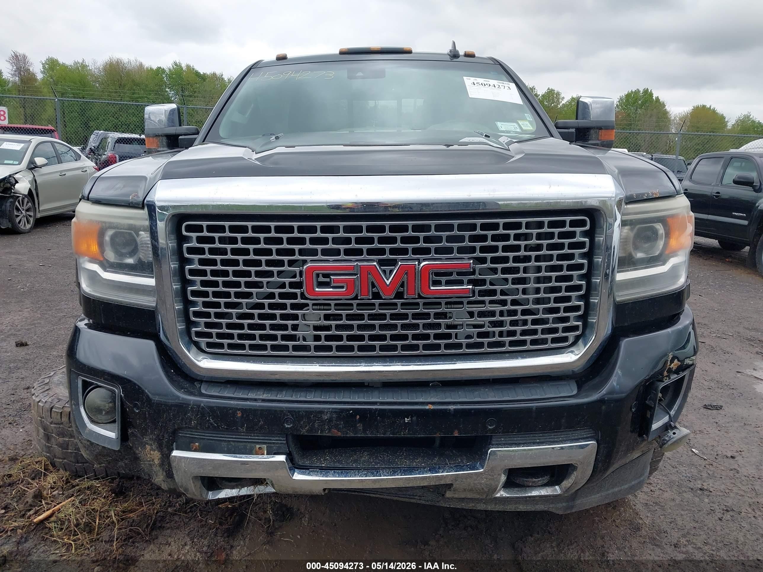 2015 Gmc Sierra 2500hd Denali Black vin: 1GT120E80FF641717
