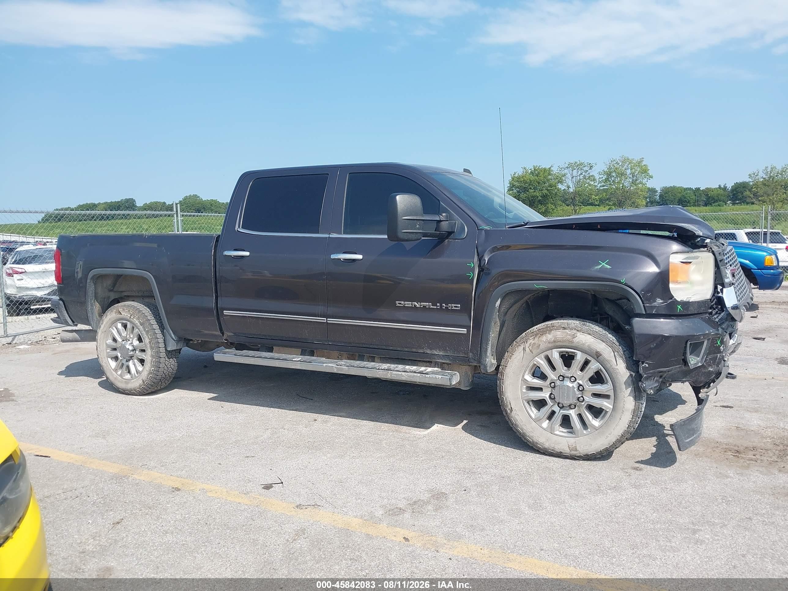 2015 Gmc Sierra 2500hd Denali Black vin: 1GT120E82FF160058