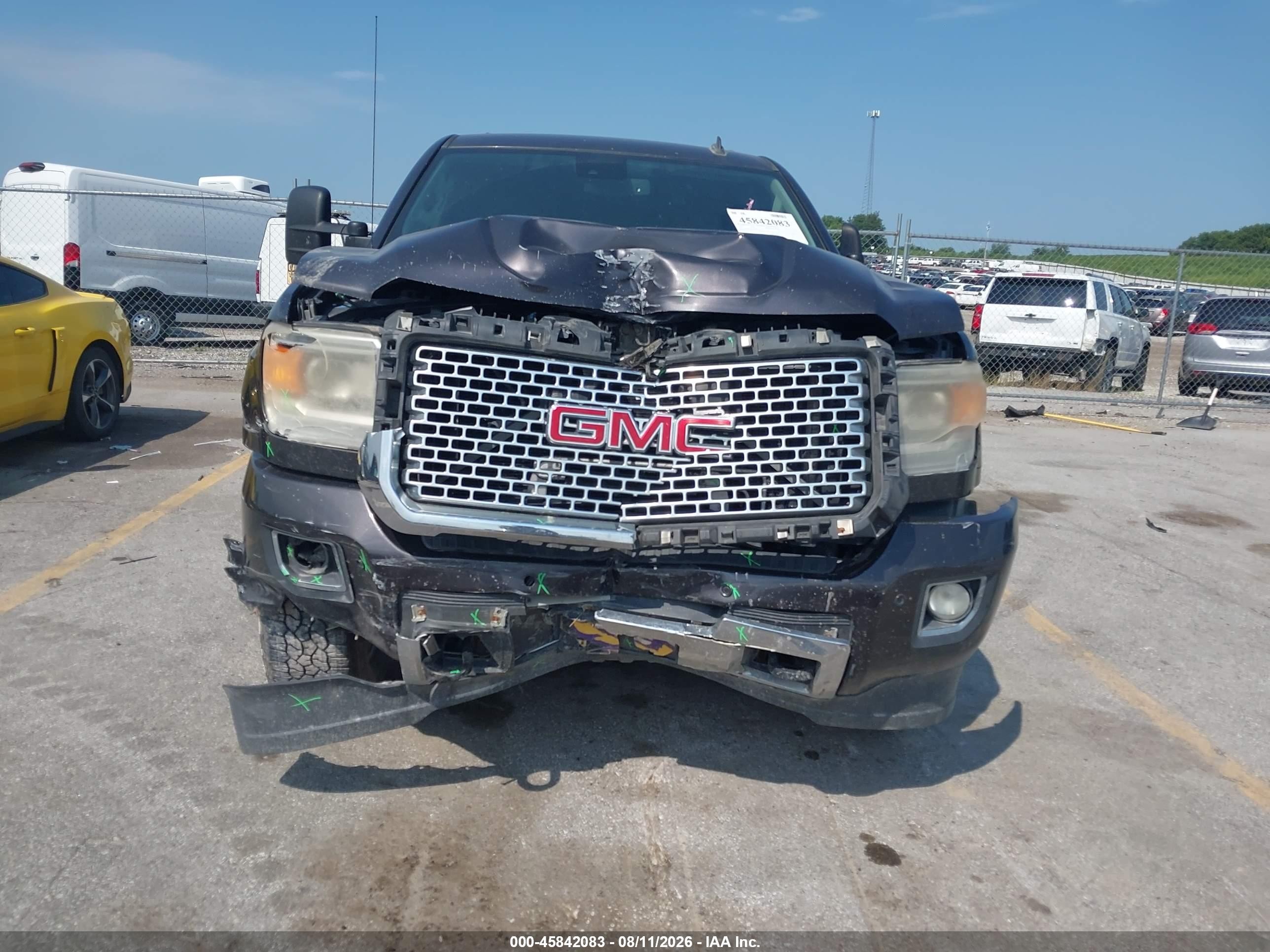 2015 Gmc Sierra 2500hd Denali Black vin: 1GT120E82FF160058