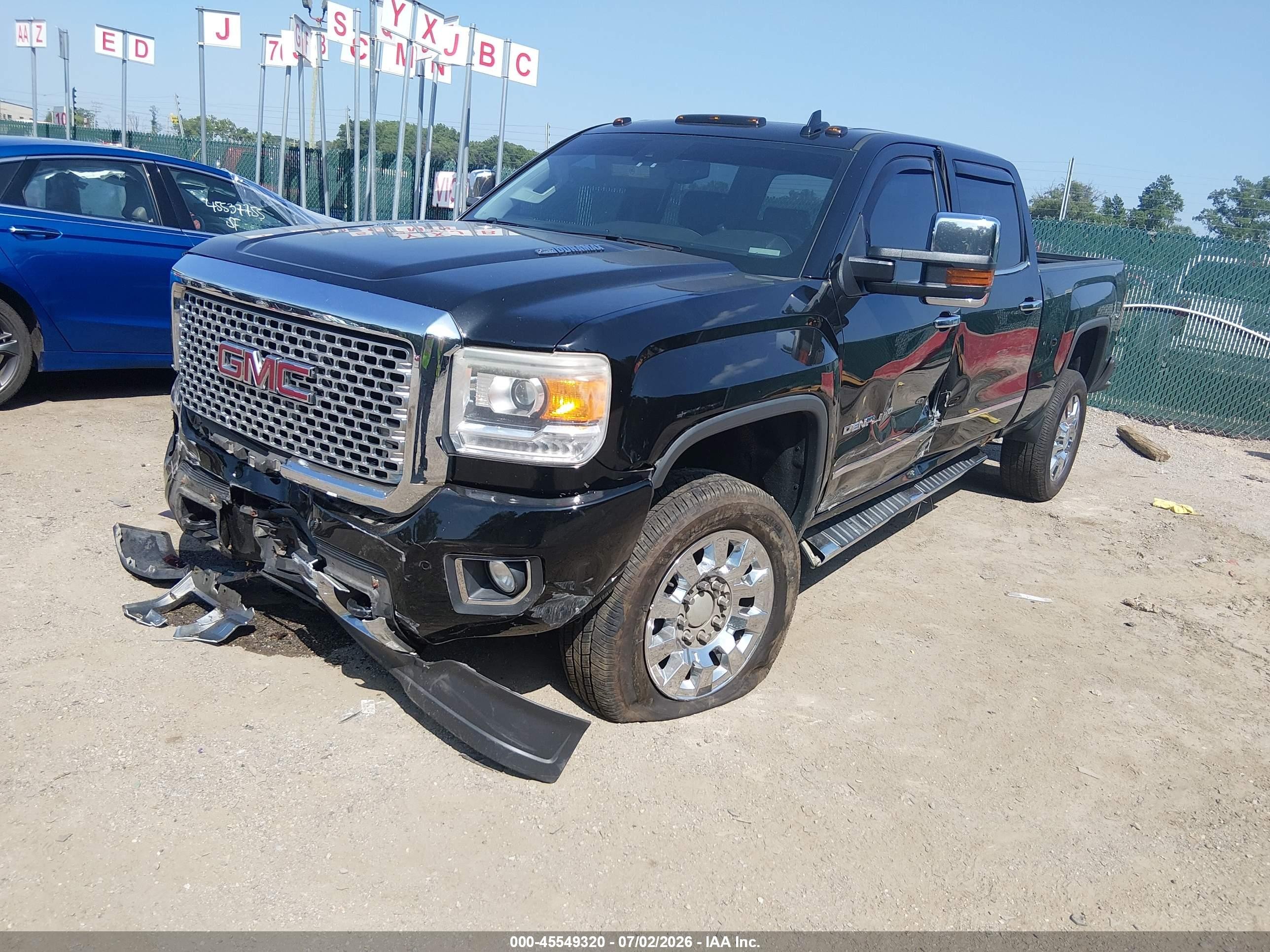 2015 Gmc Sierra 2500hd Available Wifi Denali Black vin: 1GT120E84FF600734