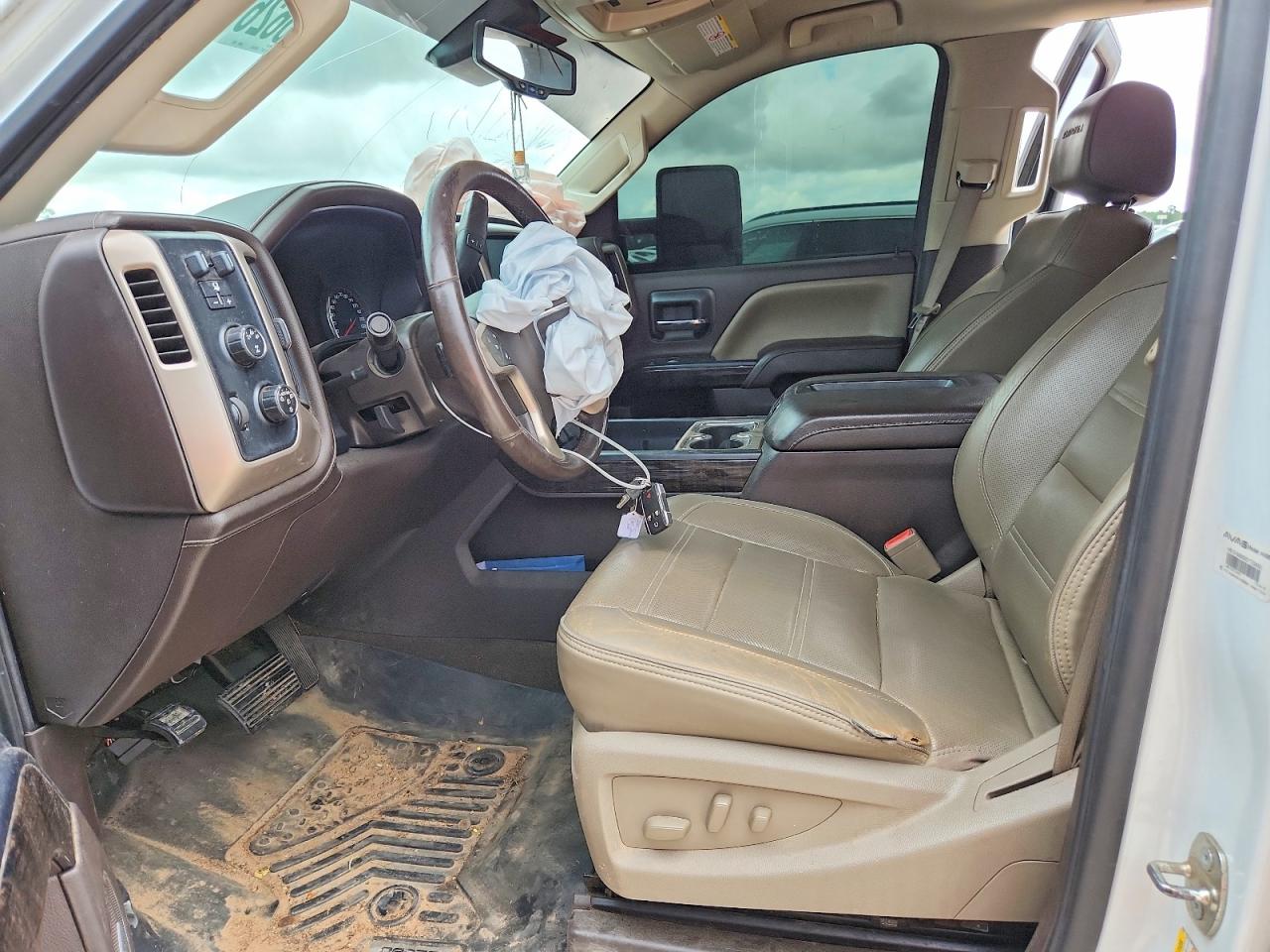 2015 Gmc Sierra K2500 Denali White vin: 1GT120E85FF643723