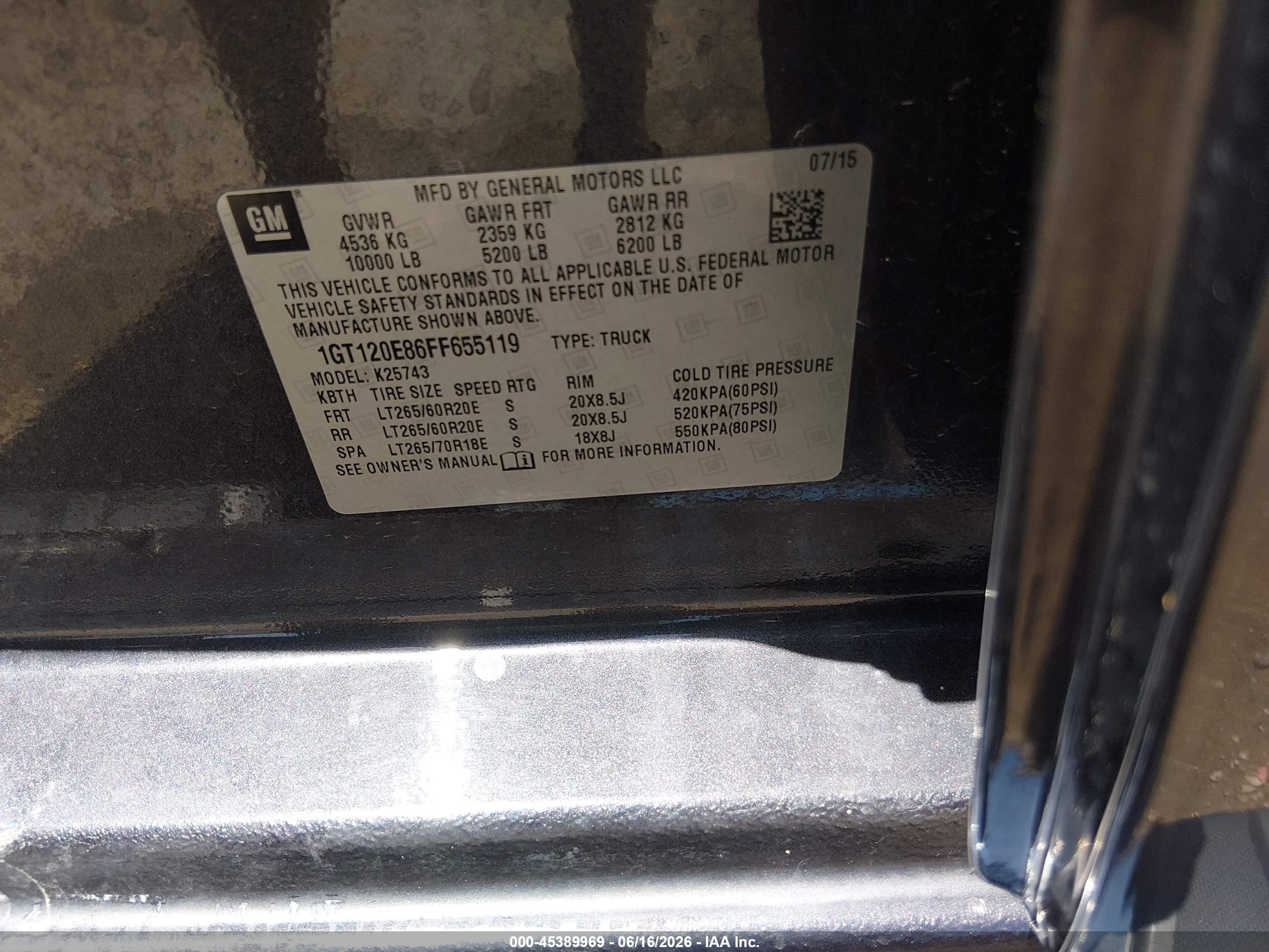 2015 Gmc Sierra 2500hd Available Wifi Denali Gray vin: 1GT120E86FF655119