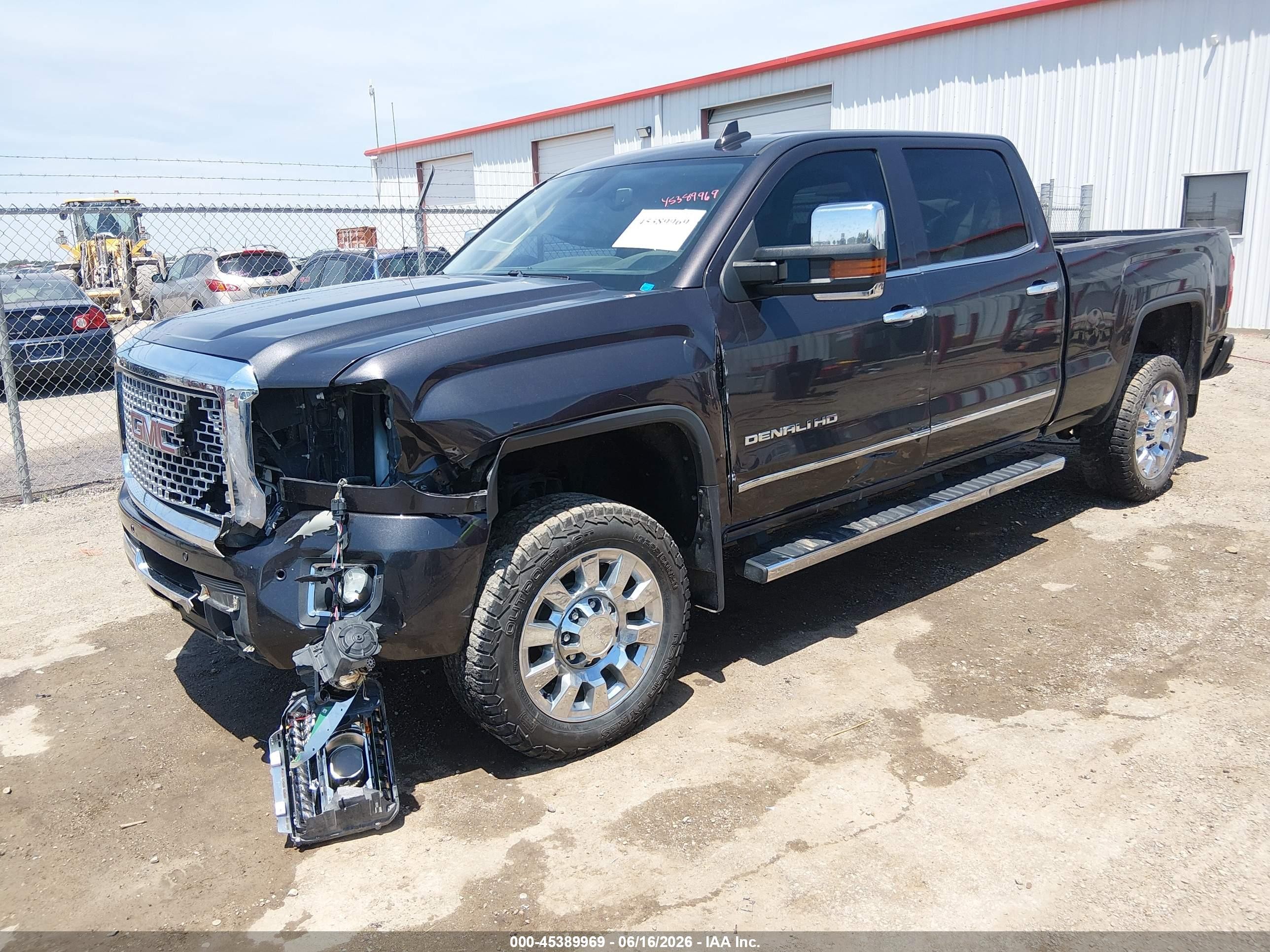 2015 Gmc Sierra 2500hd Available Wifi Denali Gray vin: 1GT120E86FF655119