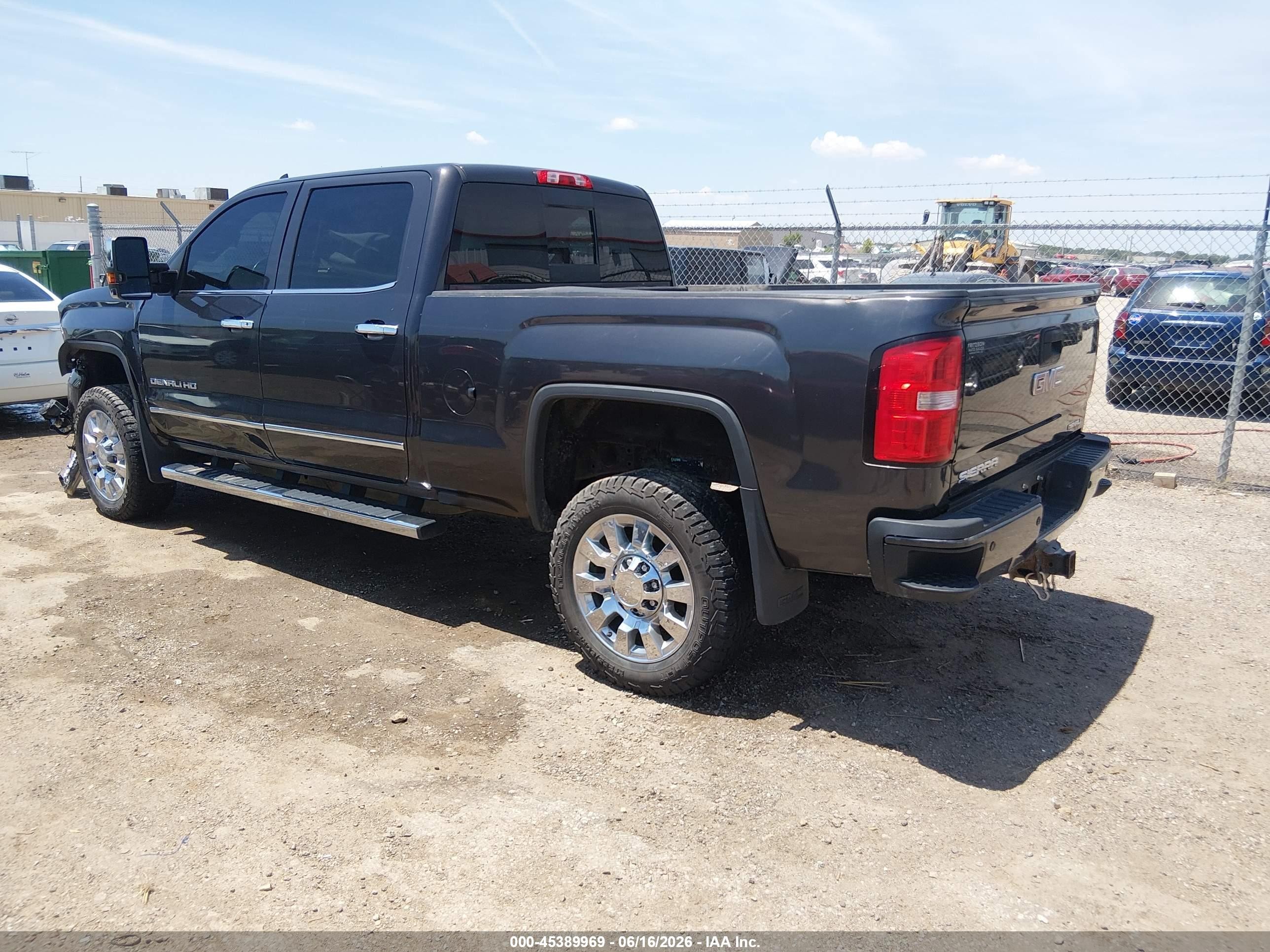 2015 Gmc Sierra 2500hd Available Wifi Denali Gray vin: 1GT120E86FF655119