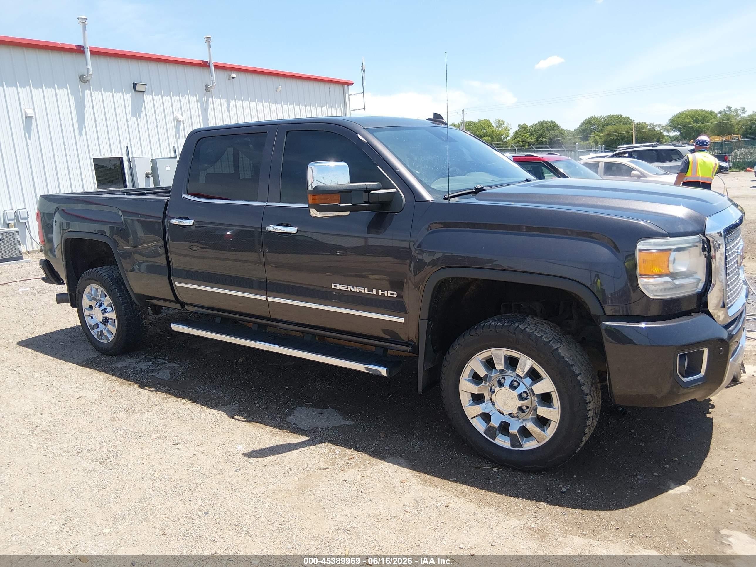 2015 Gmc Sierra 2500hd Available Wifi Denali Gray vin: 1GT120E86FF655119