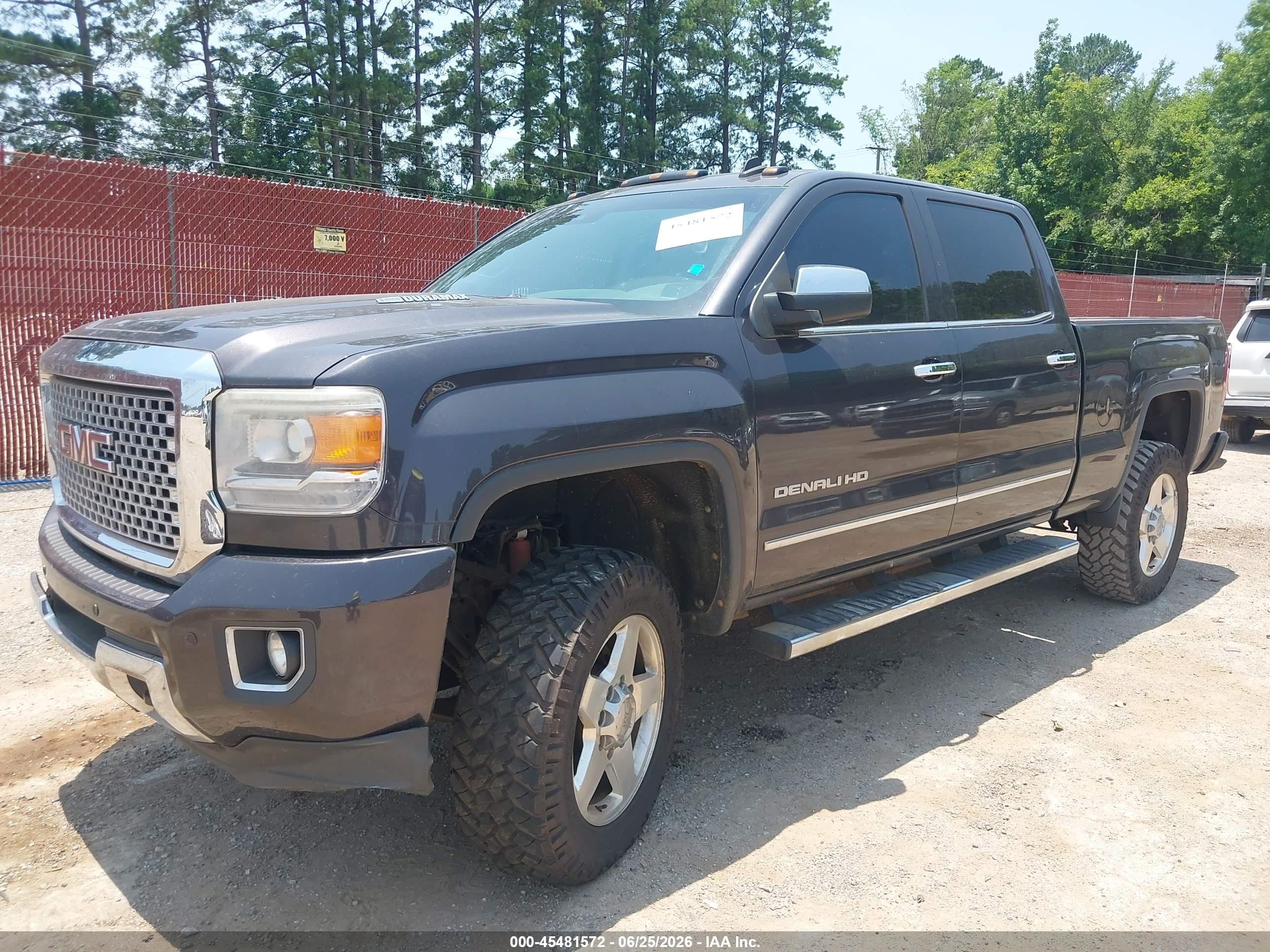 2015 Gmc Sierra 2500hd Denali Gray vin: 1GT120E8XFF180655