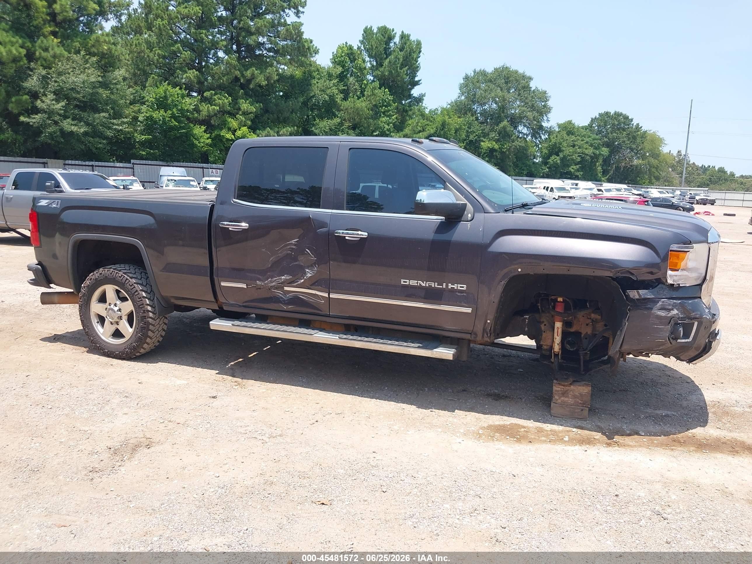 2015 Gmc Sierra 2500hd Denali Gray vin: 1GT120E8XFF180655
