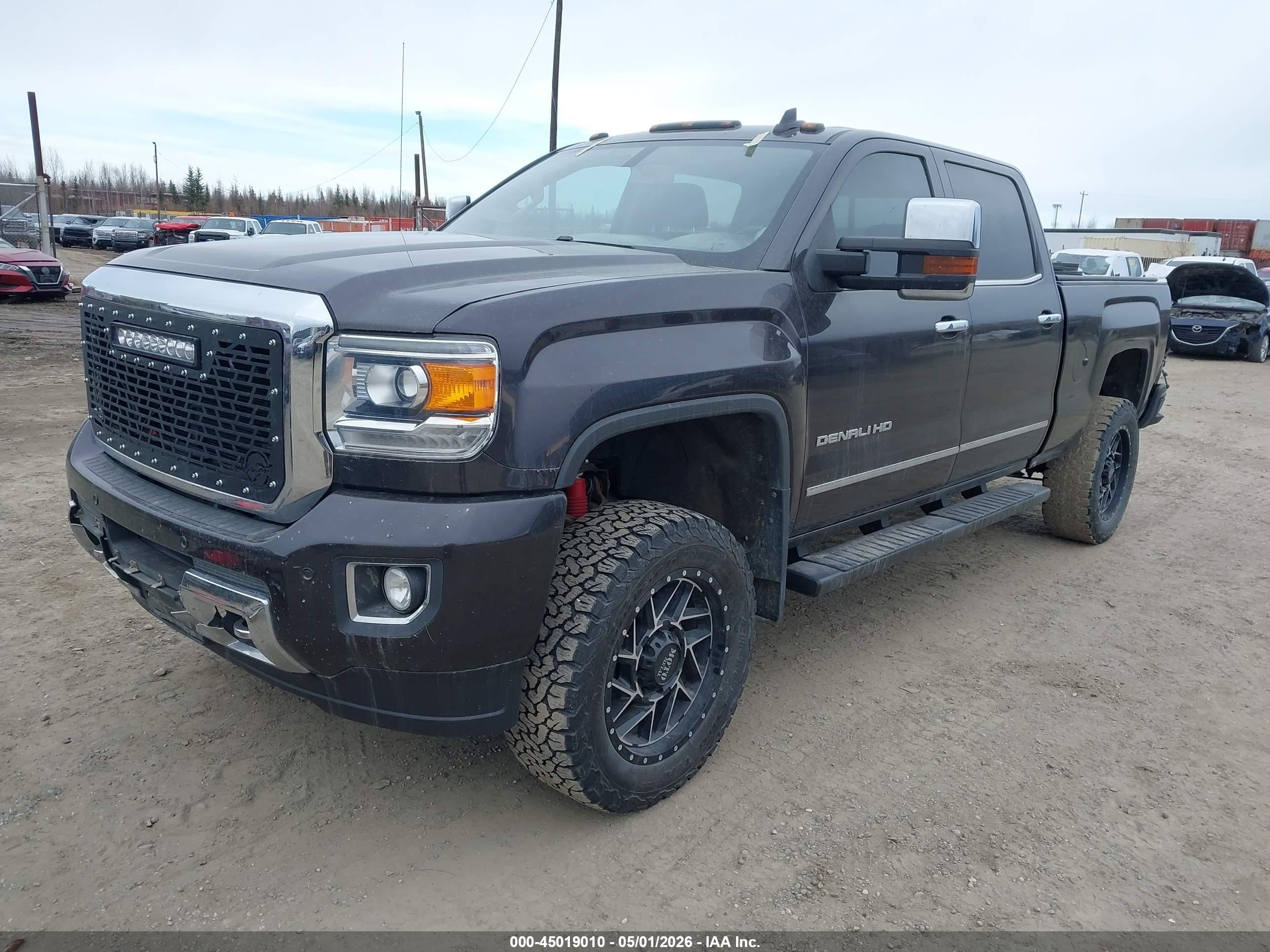 2015 Gmc Sierra 2500hd Denali Gray vin: 1GT120EG2FF679070