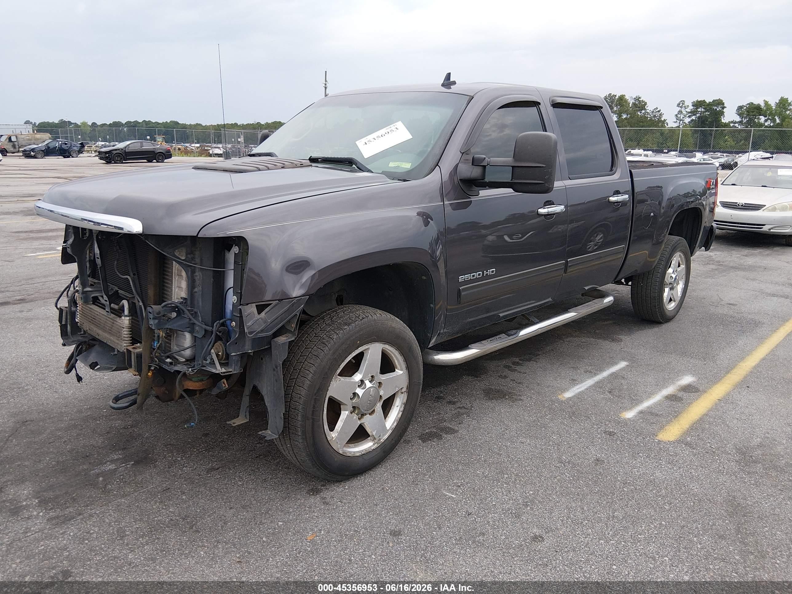 2011 Gmc Sierra 2500hd Slt Серый vin: 1GT121C81BF152813