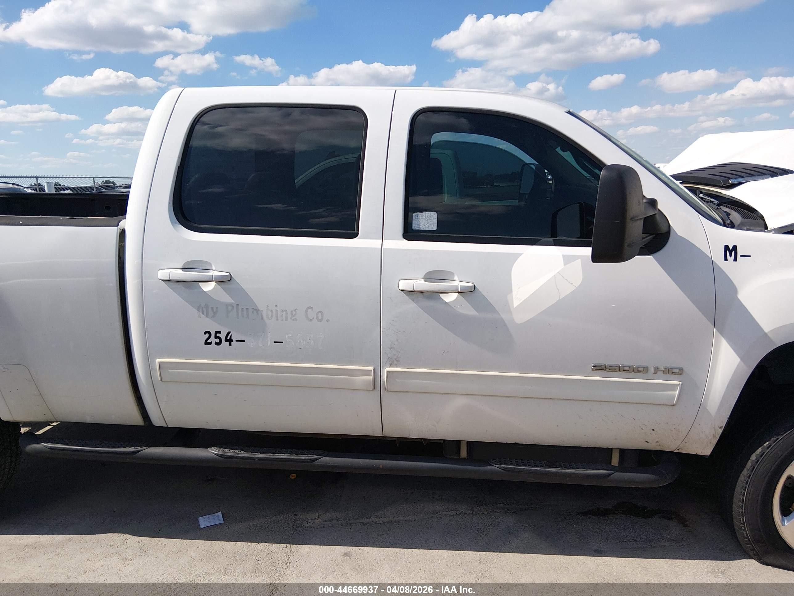 2011 Gmc Sierra 2500hd Slt White vin: 1GT121C85BF250646