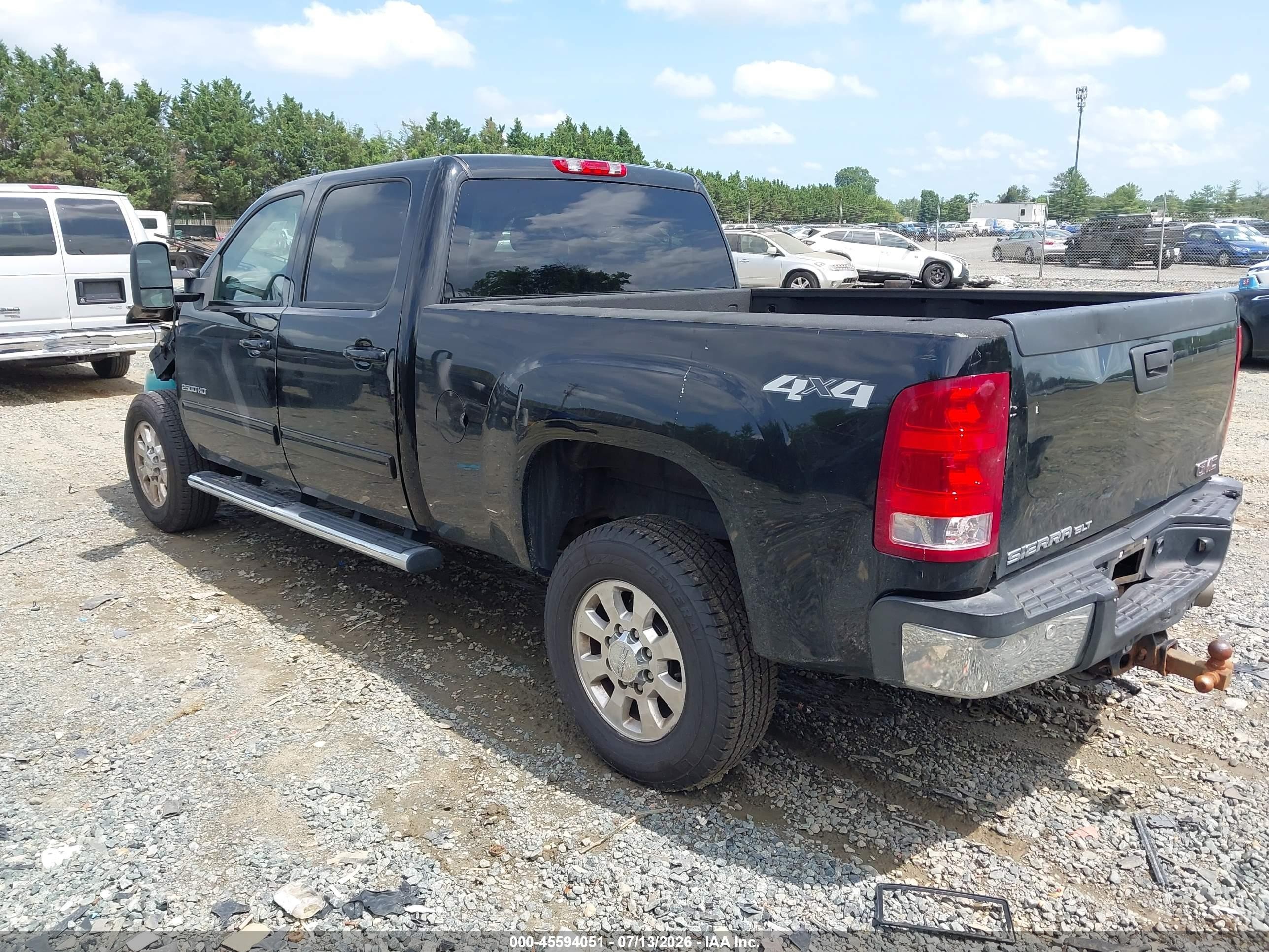 2011 Gmc Sierra 2500hd Slt Черный vin: 1GT121C86BF128877