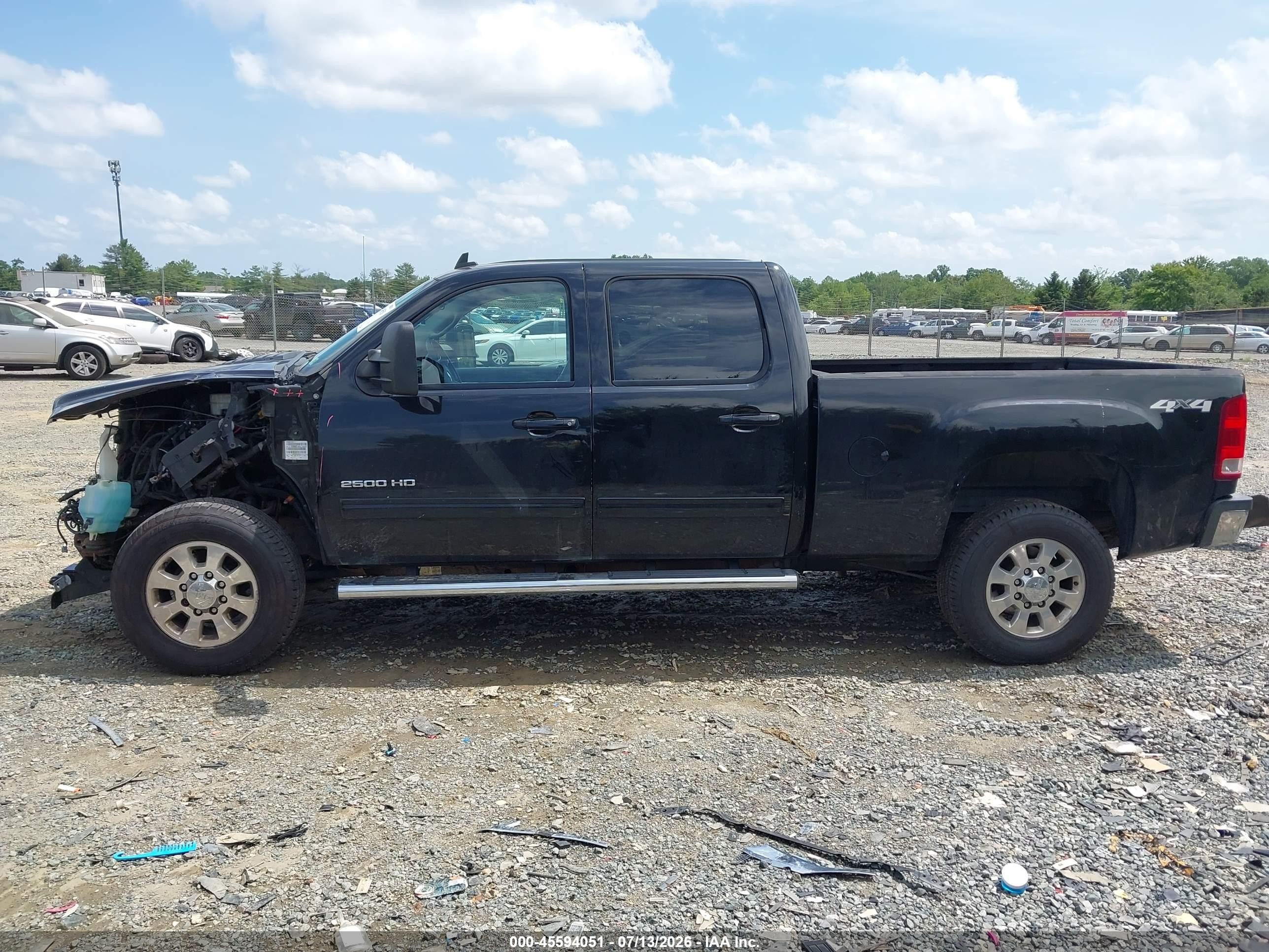 2011 Gmc Sierra 2500hd Slt Черный vin: 1GT121C86BF128877