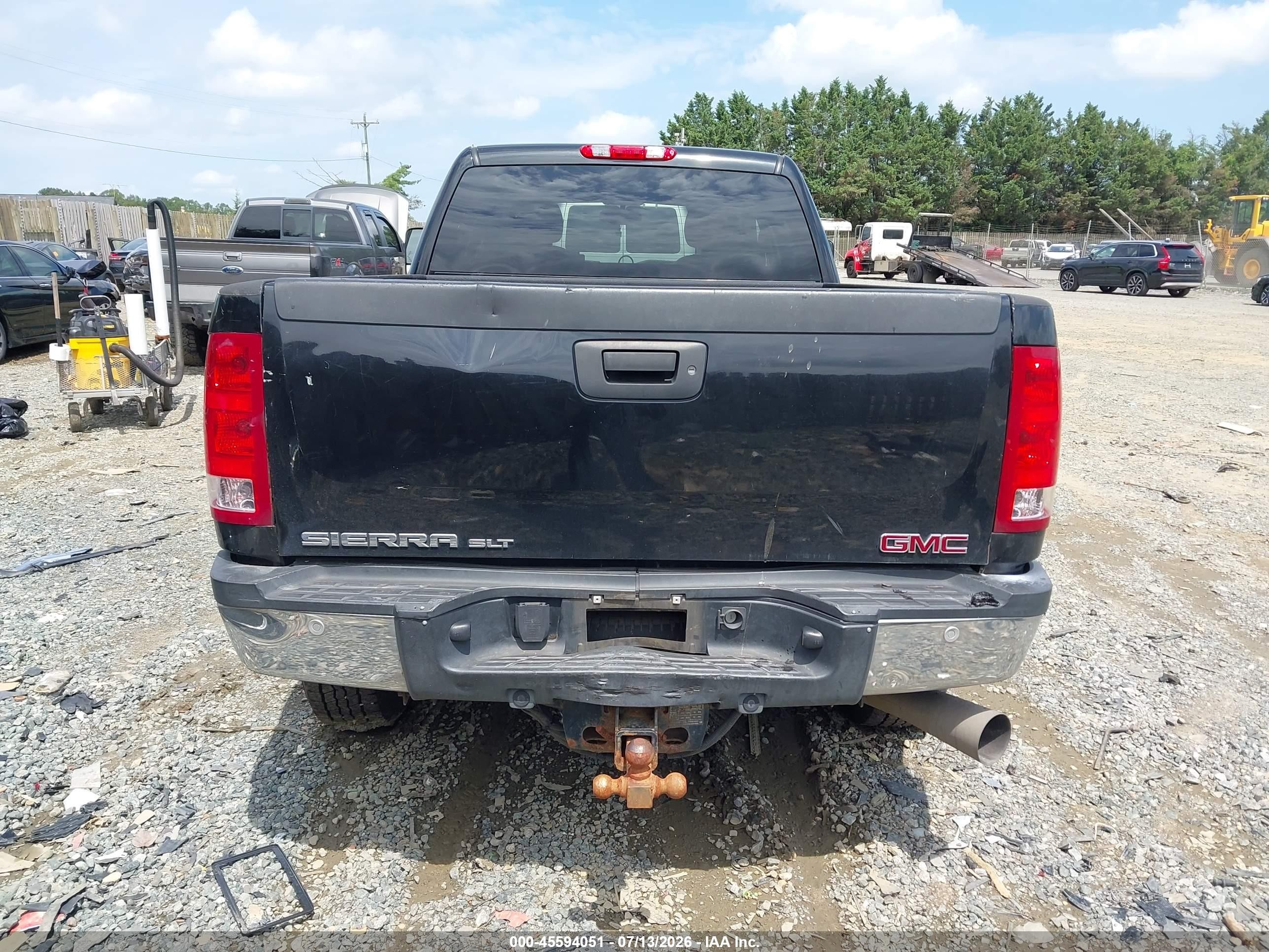 2011 Gmc Sierra 2500hd Slt Черный vin: 1GT121C86BF128877