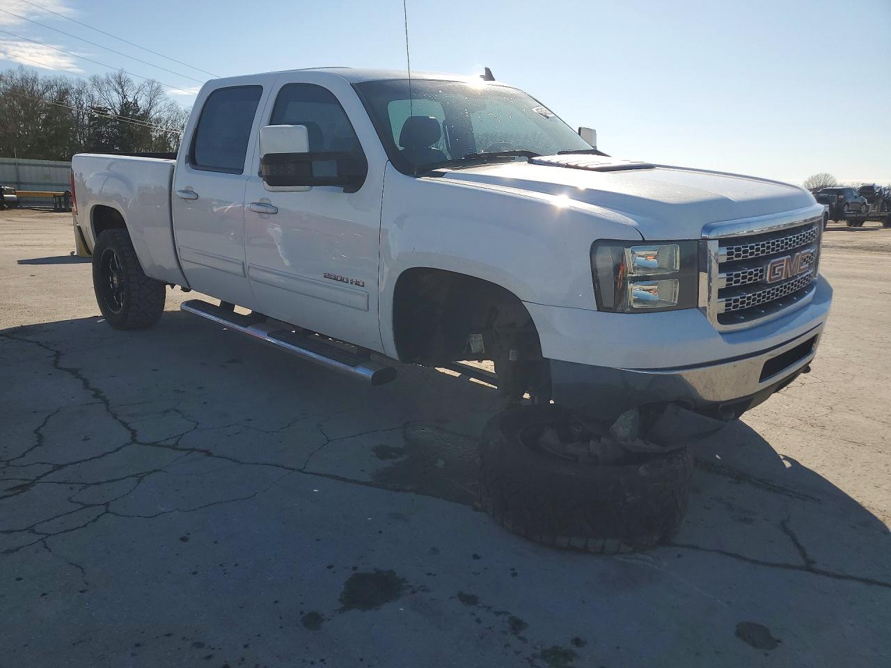 2013 Gmc Sierra K2500 Slt White vin: 1GT121C88DF153069