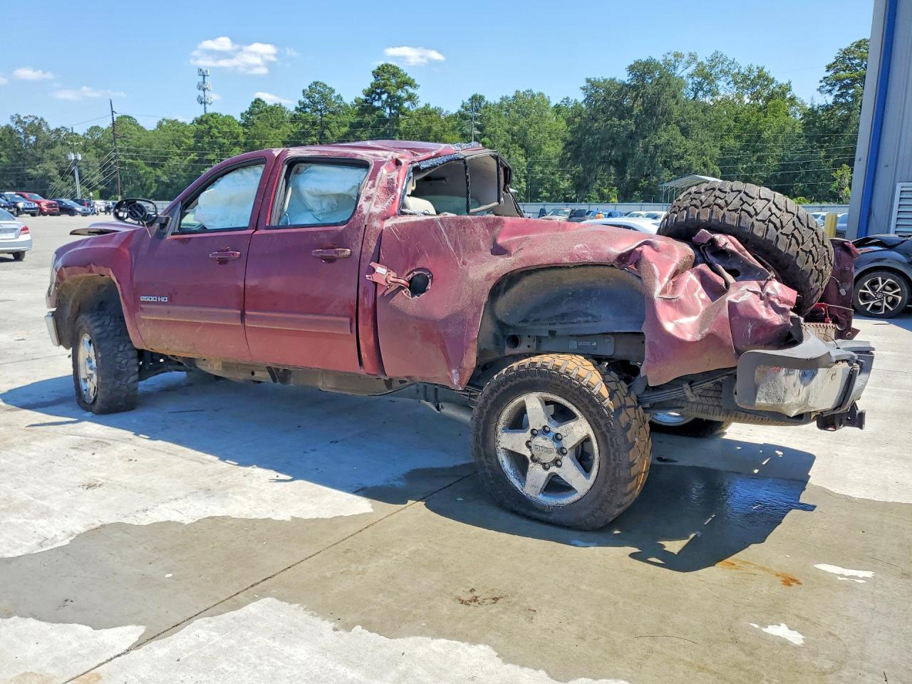 2014 Gmc Sierra K2500 Slt Maroon vin: 1GT121E80EF153372