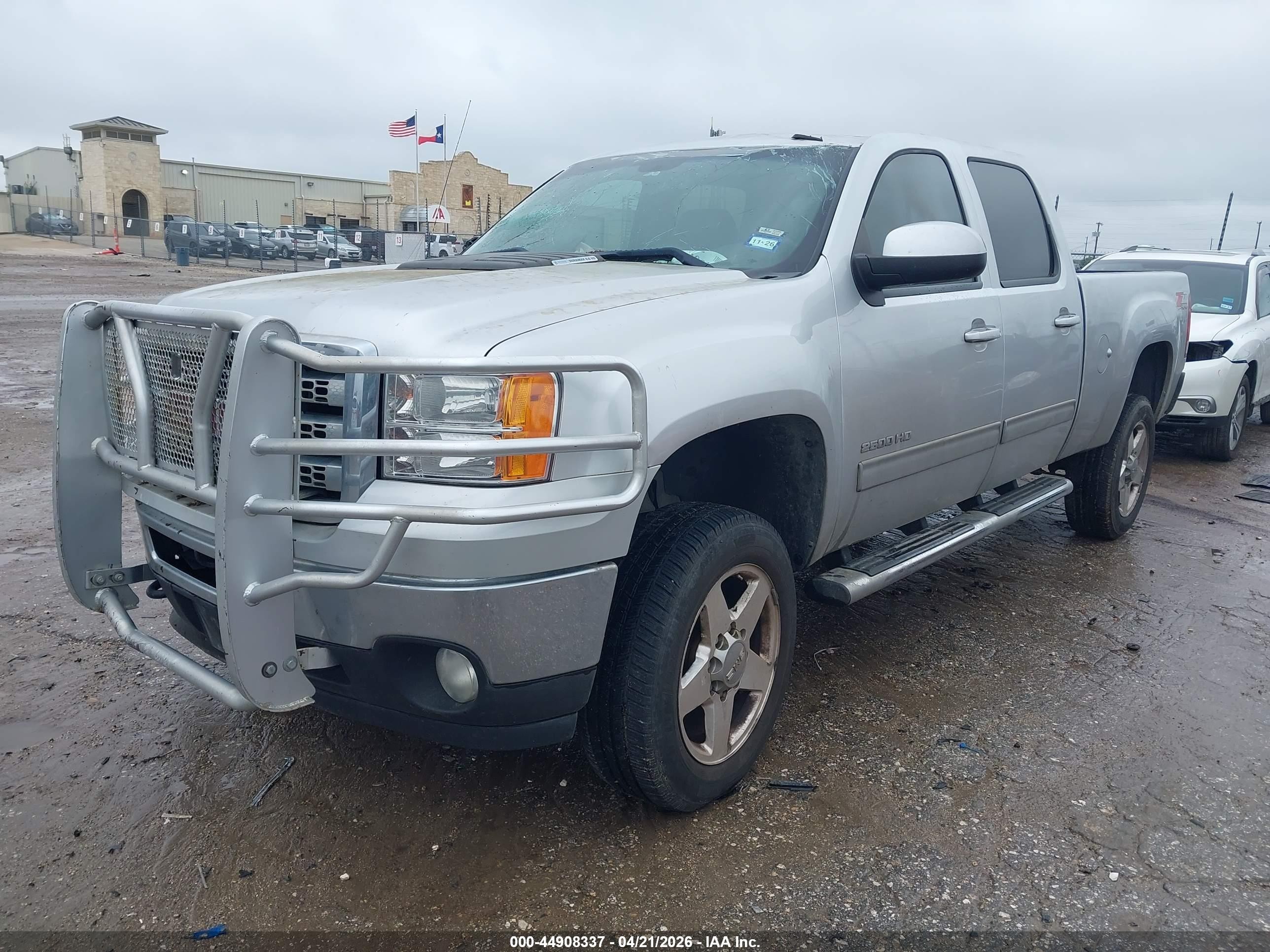 2014 Gmc Sierra 2500hd Slt Silver vin: 1GT121E89EF191067