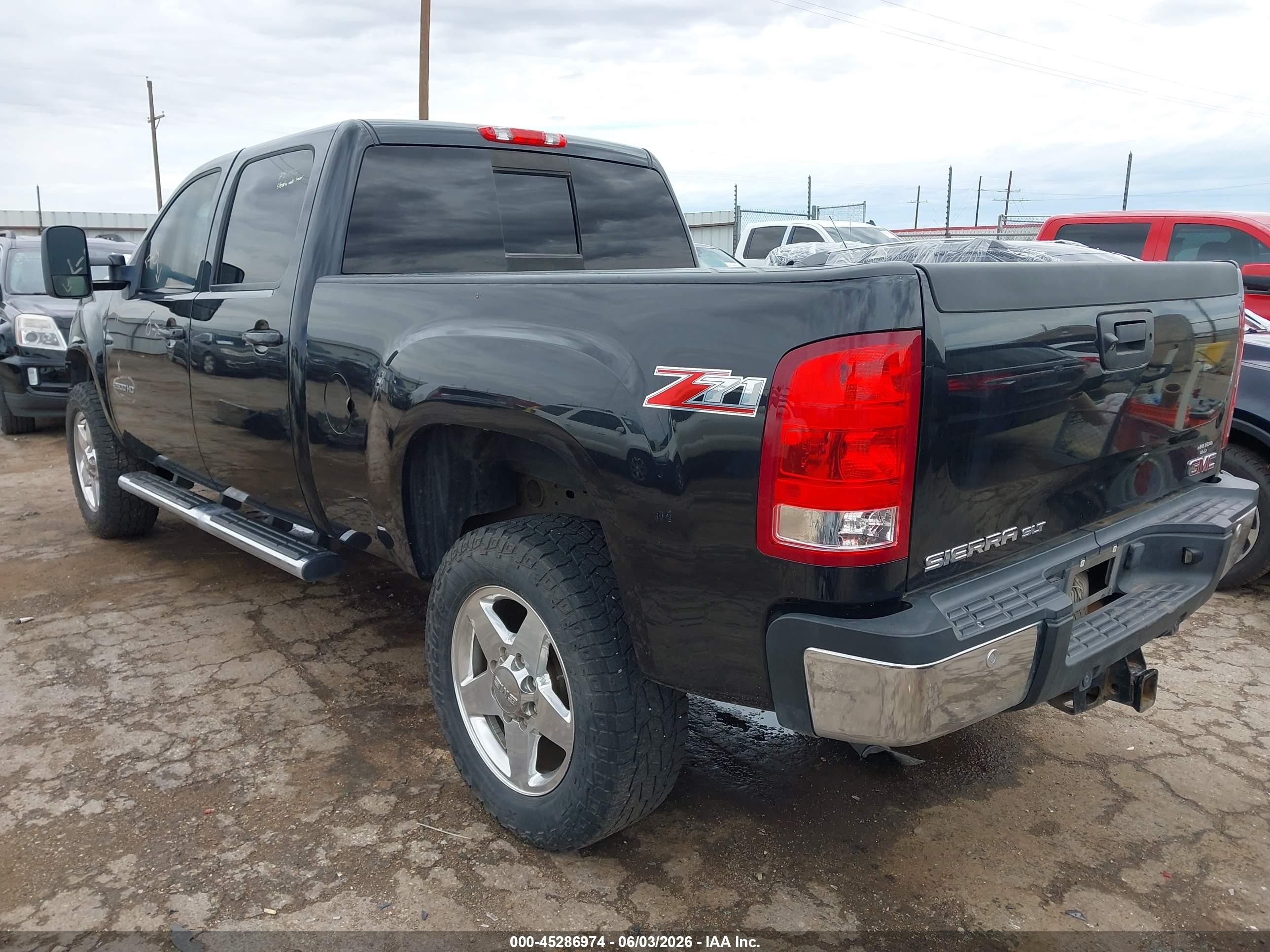 2012 Gmc Sierra 2500hd Slt Black vin: 1GT121EG5CF204191