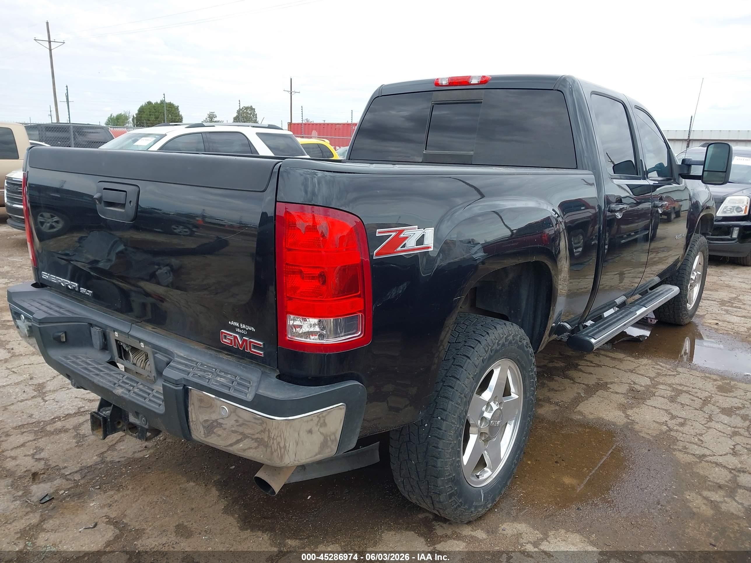 2012 Gmc Sierra 2500hd Slt Black vin: 1GT121EG5CF204191