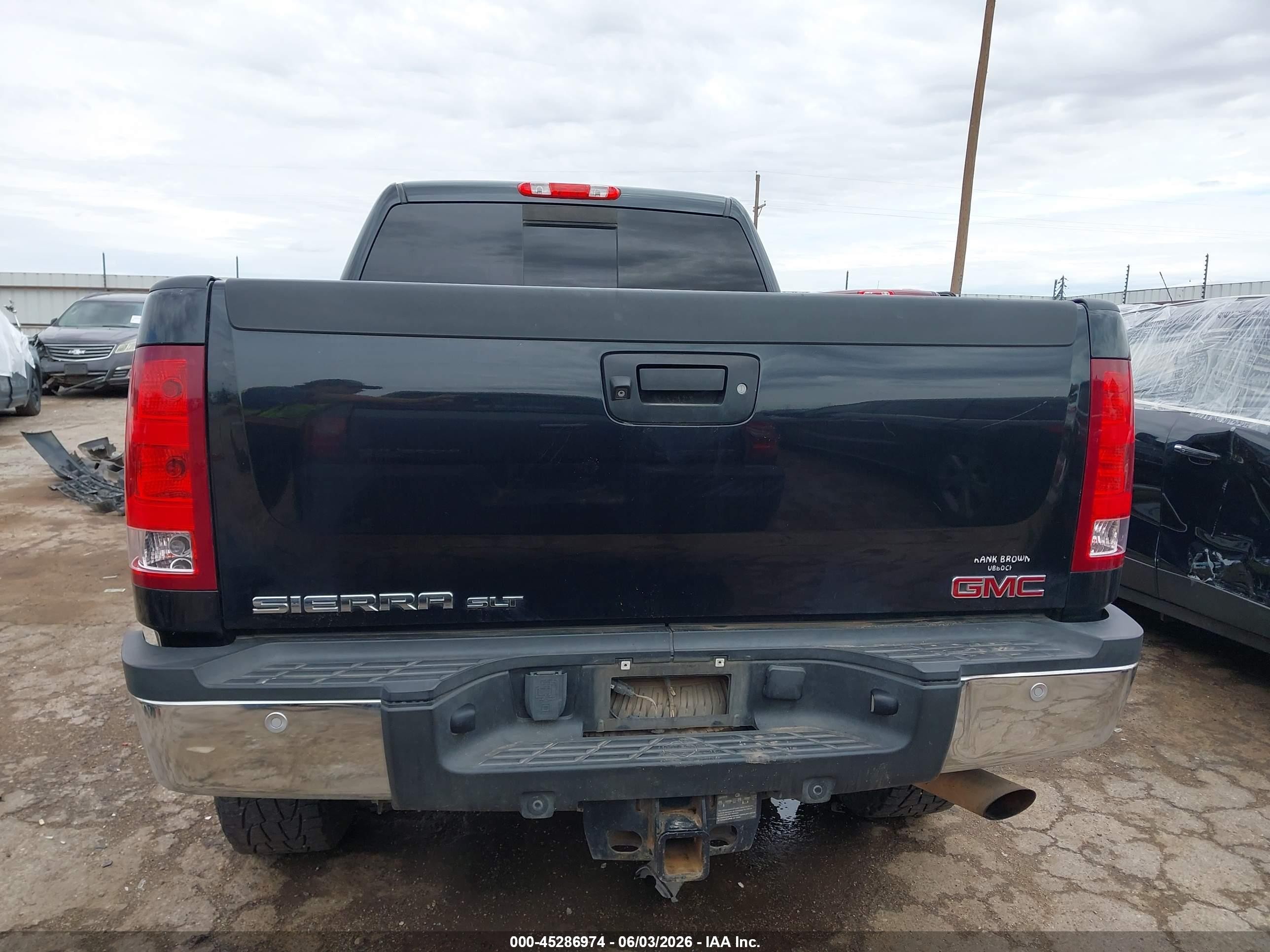 2012 Gmc Sierra 2500hd Slt Black vin: 1GT121EG5CF204191