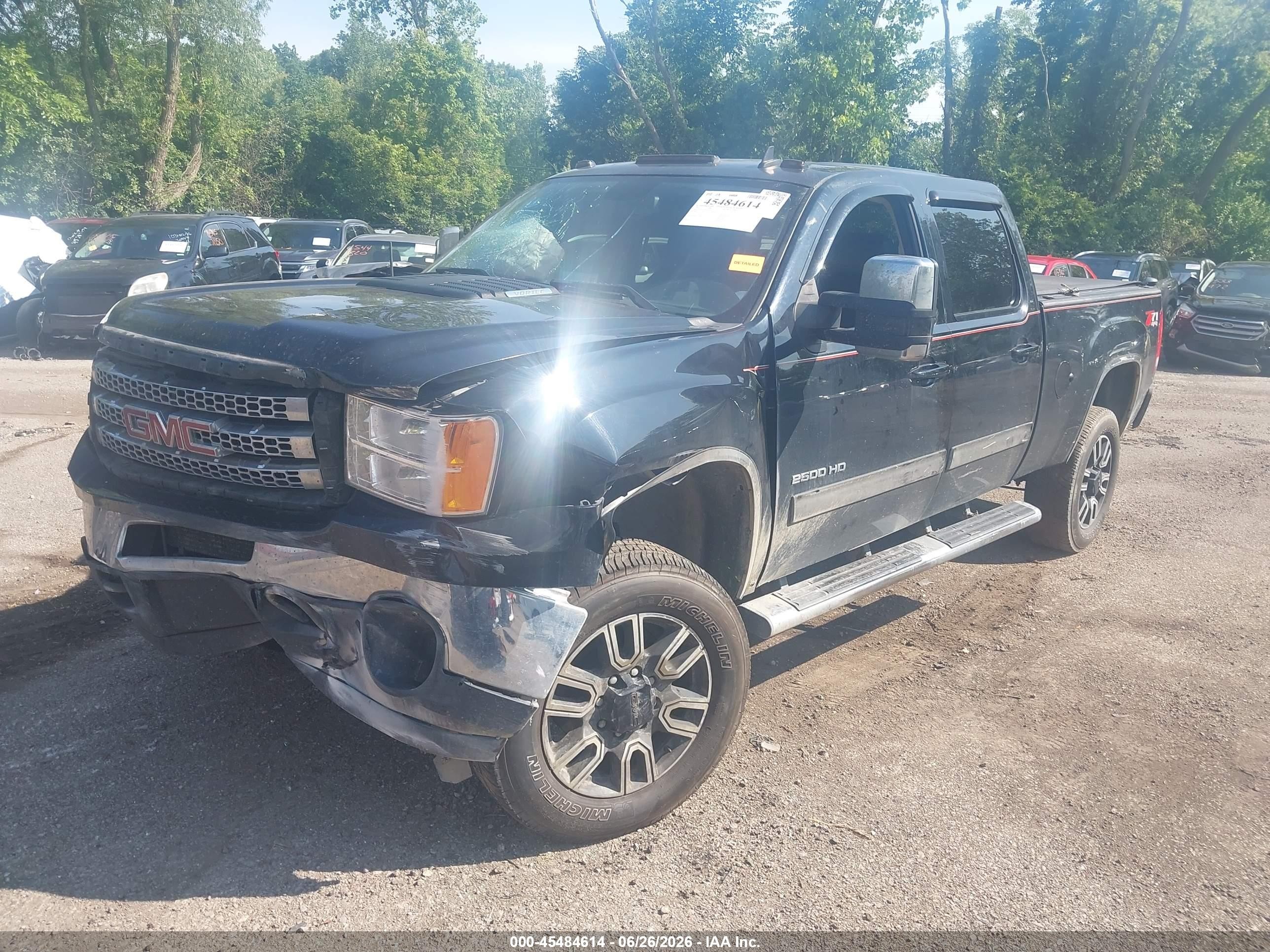 2012 Gmc Sierra 2500hd Slt Black vin: 1GT121EG7CF209313