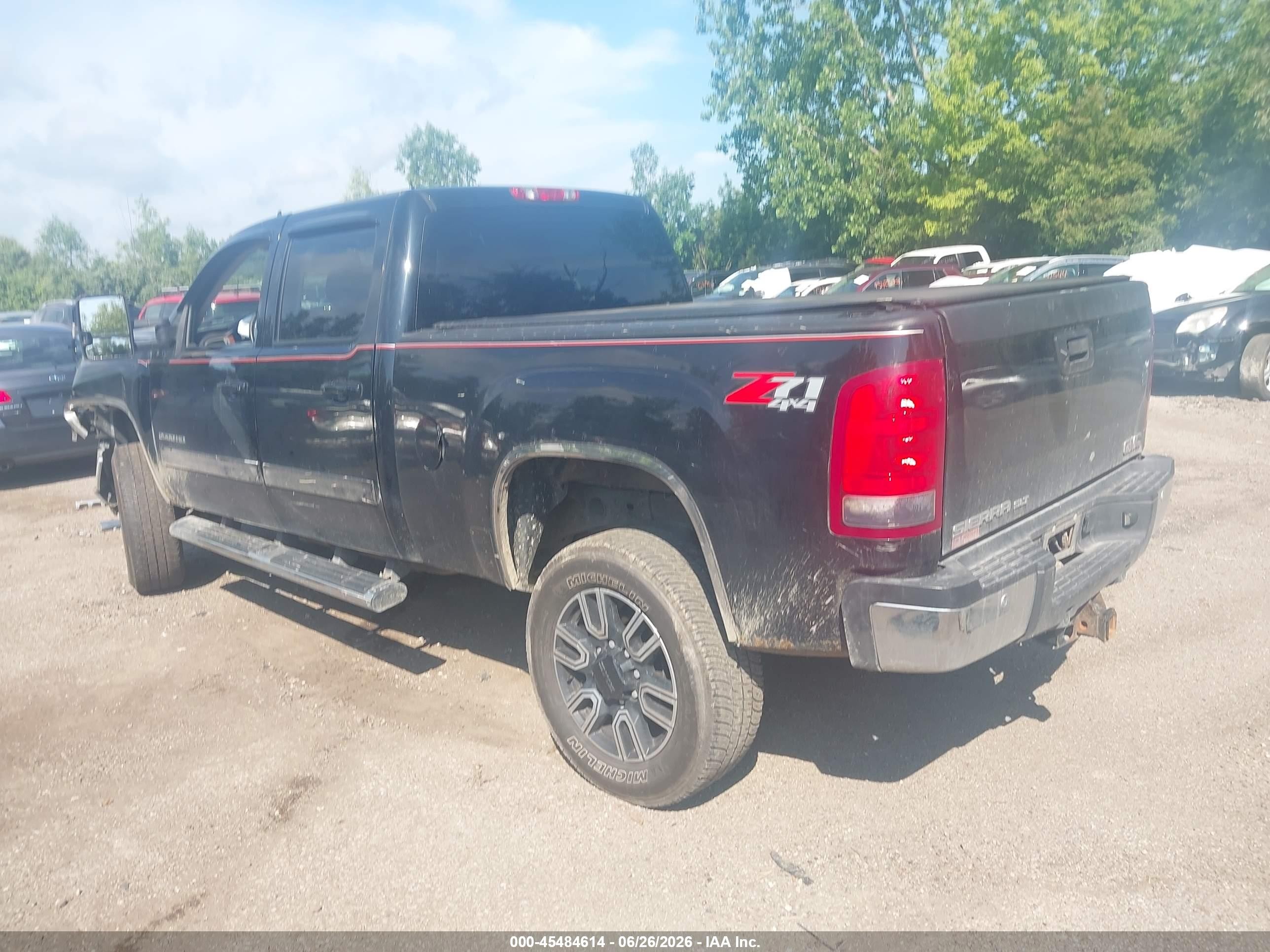 2012 Gmc Sierra 2500hd Slt Black vin: 1GT121EG7CF209313