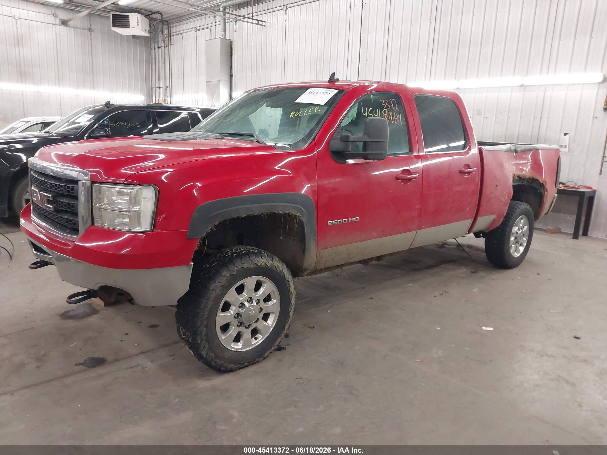2012 Gmc Sierra 2500hd Slt Red vin: 1GT121EG8CF125811