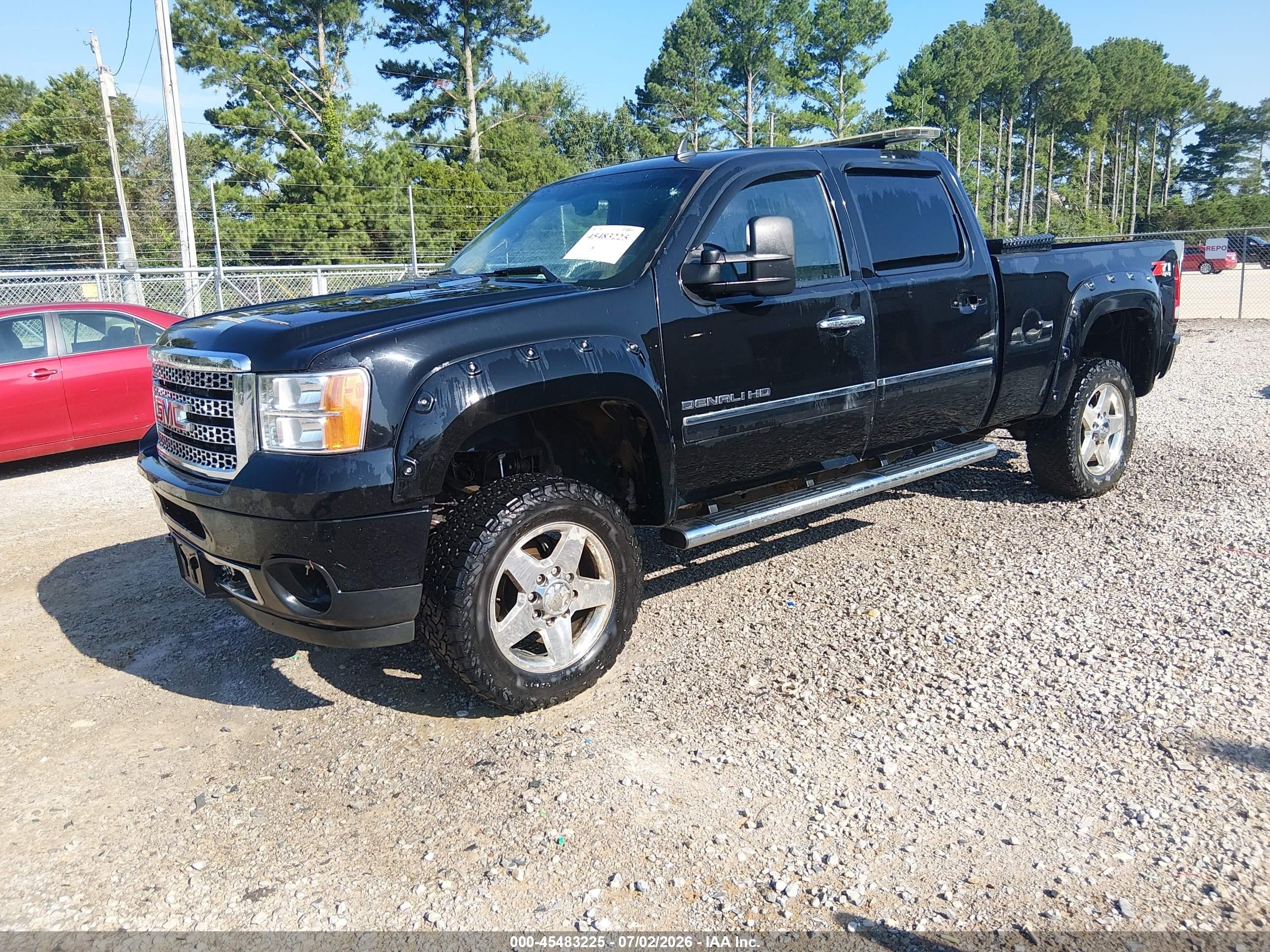 2011 Gmc Sierra 2500hd Denali Black vin: 1GT125C82BF183592