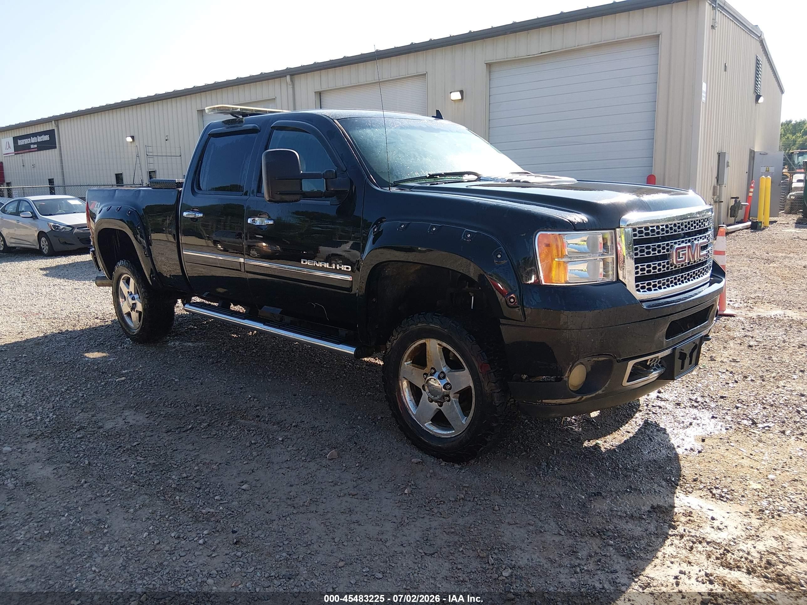 2011 Gmc Sierra 2500hd Denali Black vin: 1GT125C82BF183592