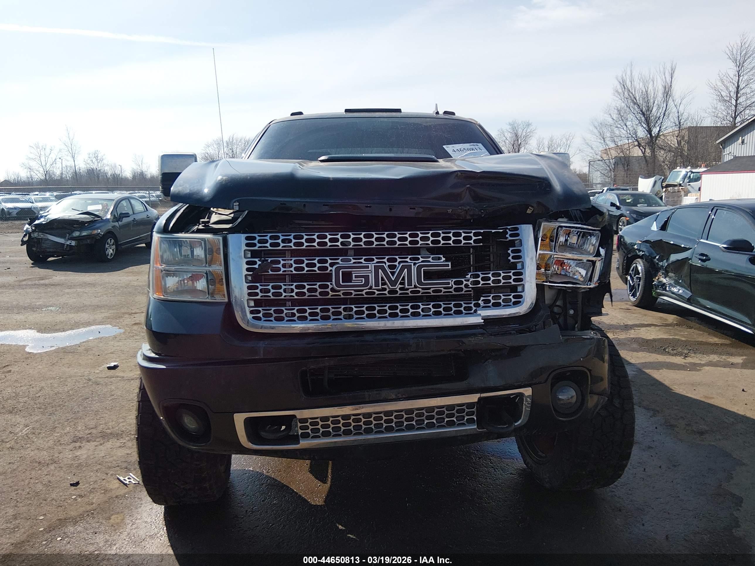 2011 Gmc Sierra 2500hd Denali Black vin: 1GT125C83BF143070