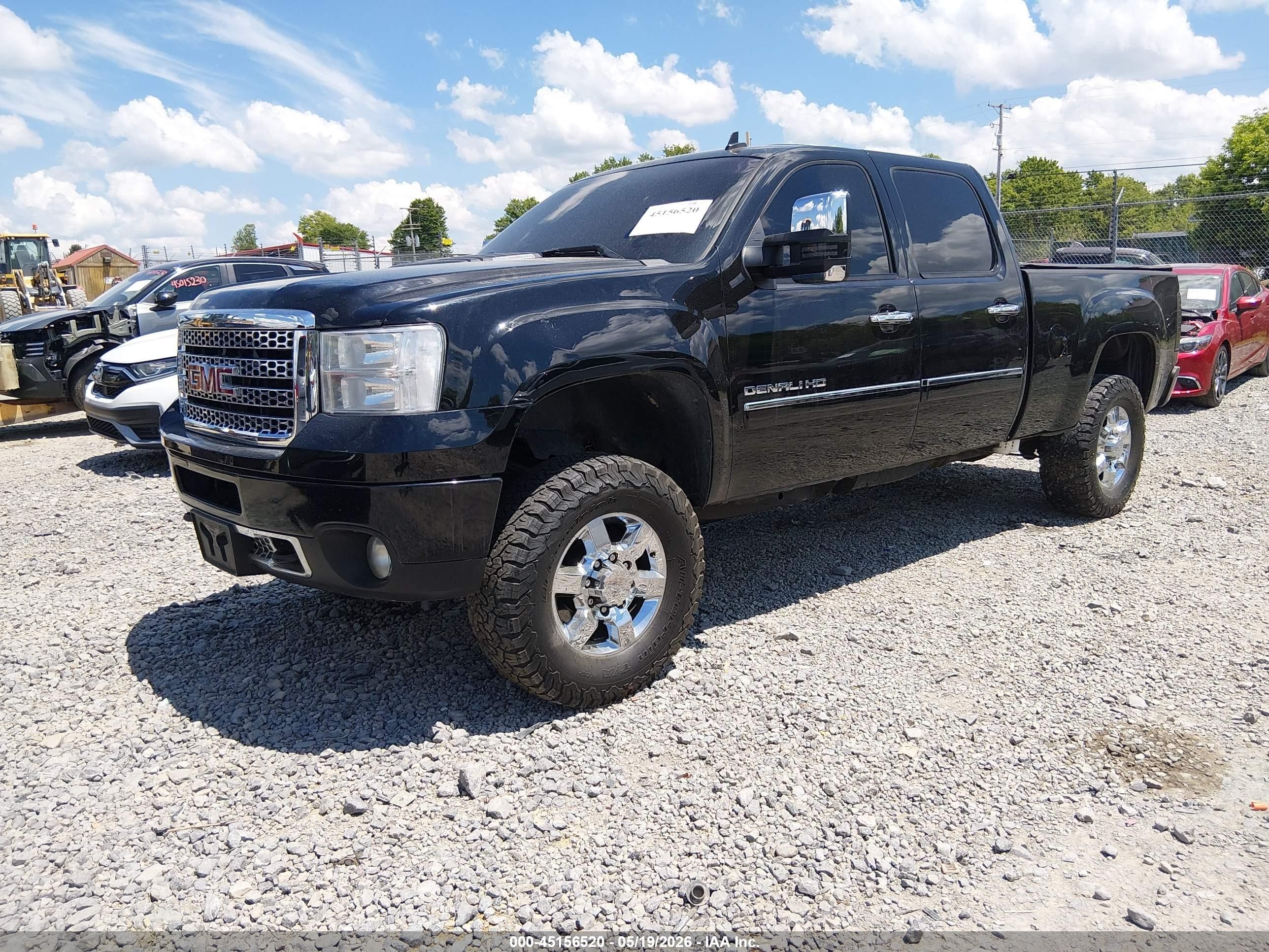 2011 Gmc Sierra 2500hd Denali Black vin: 1GT125C86BF143595