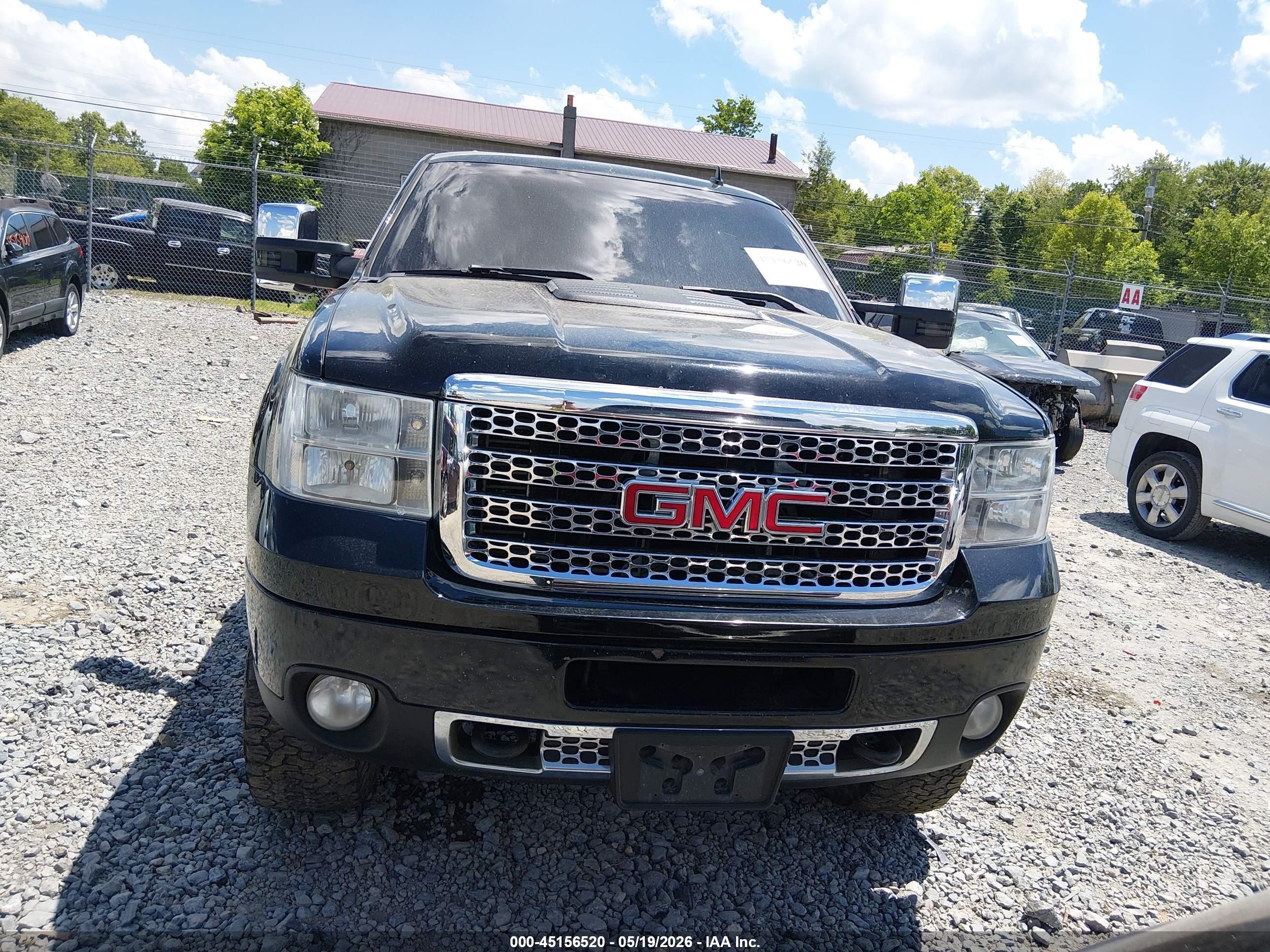 2011 Gmc Sierra 2500hd Denali Black vin: 1GT125C86BF143595