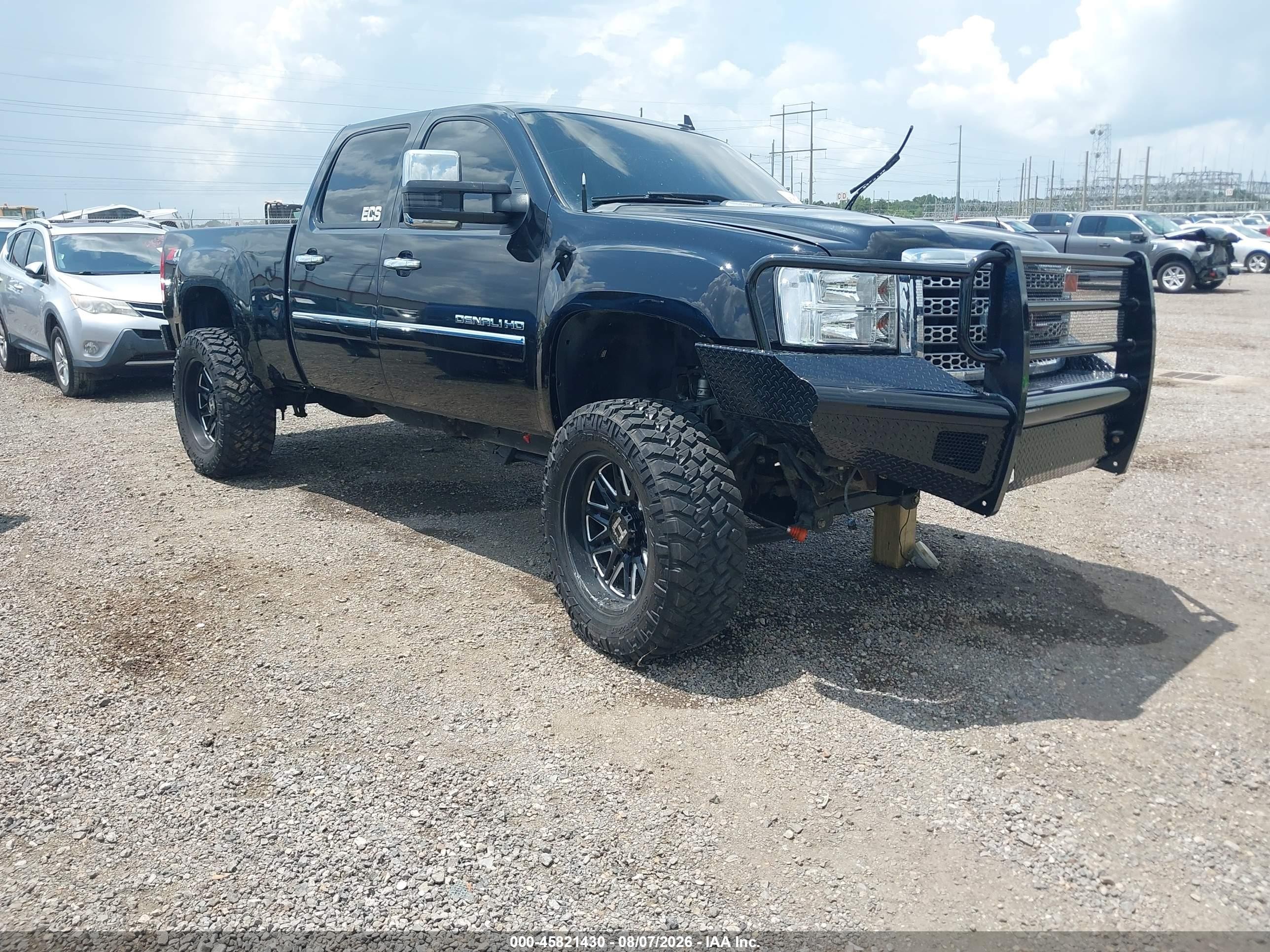 2012 Gmc Sierra 2500hd Denali Blue vin: 1GT125E80CF150895