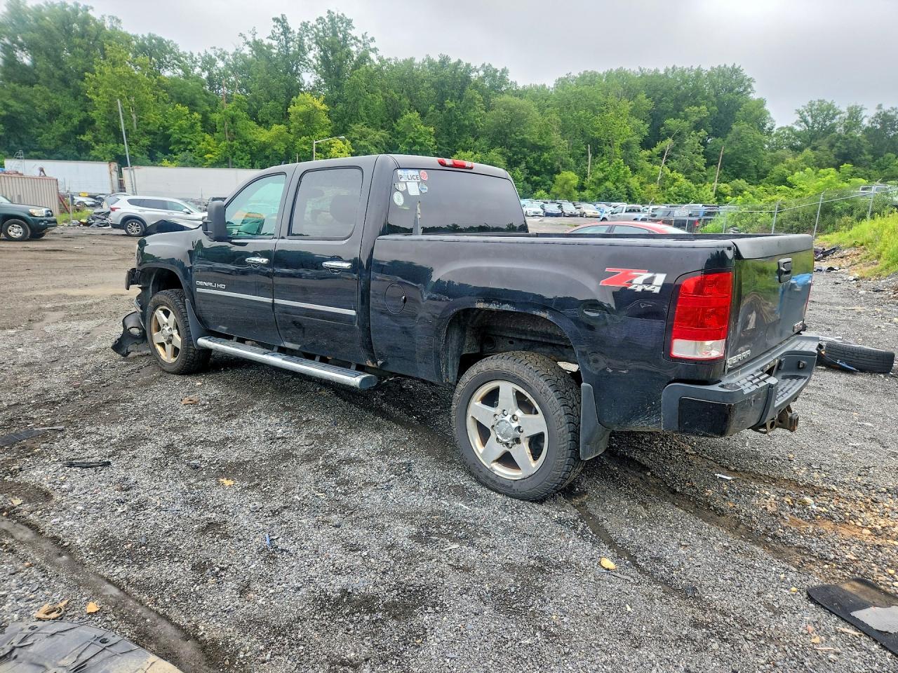 2012 Gmc Sierra K2500 Denali Black vin: 1GT125E82CF167651
