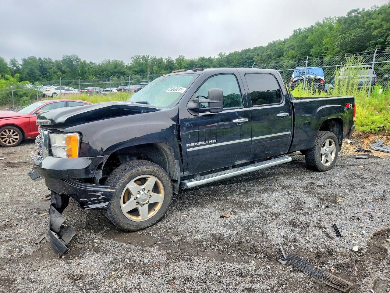 2012 Gmc Sierra K2500 Denali Black vin: 1GT125E82CF167651