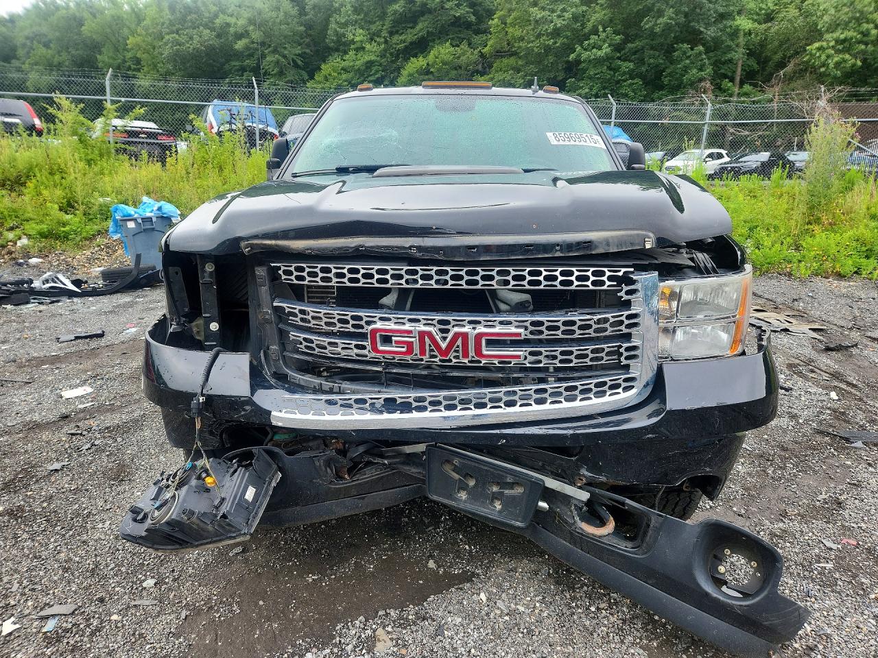 2012 Gmc Sierra K2500 Denali Black vin: 1GT125E82CF167651