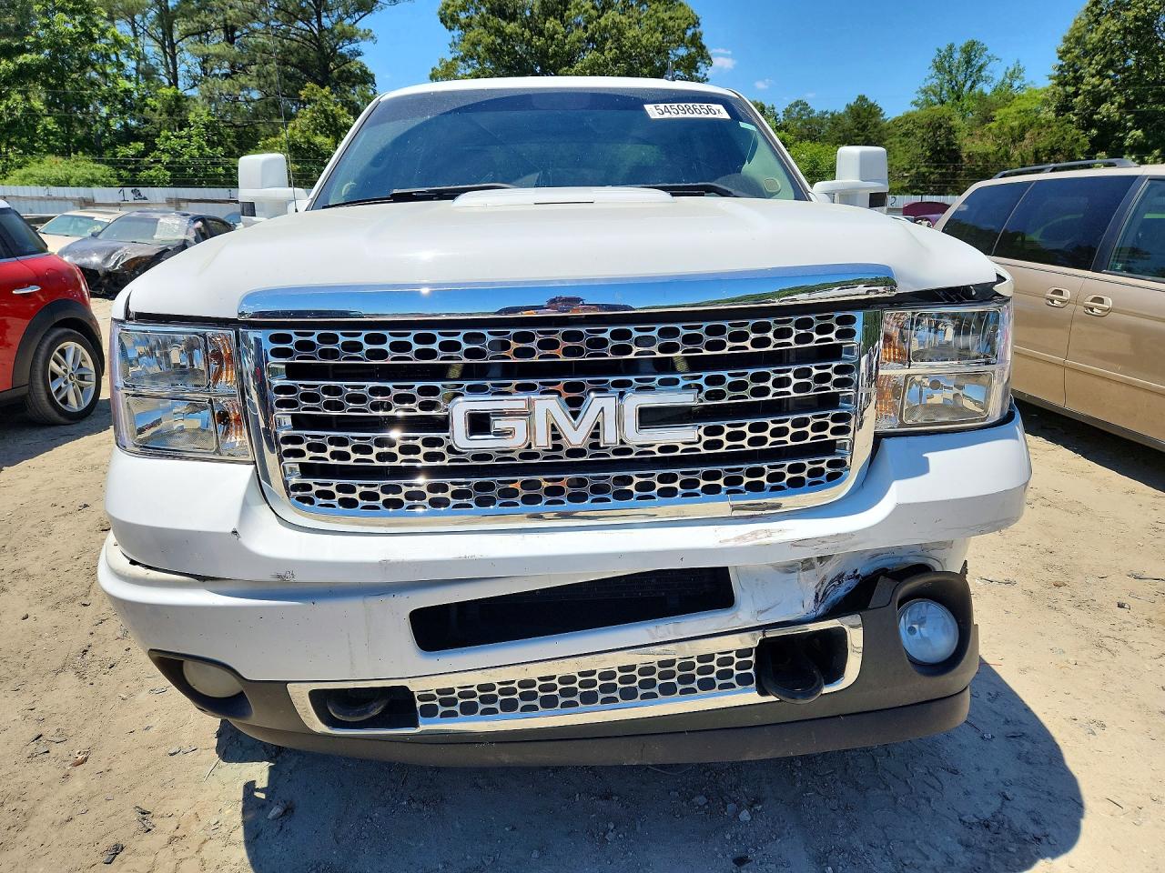 2013 Gmc Sierra K2500 Denali White vin: 1GT125E86DF237976