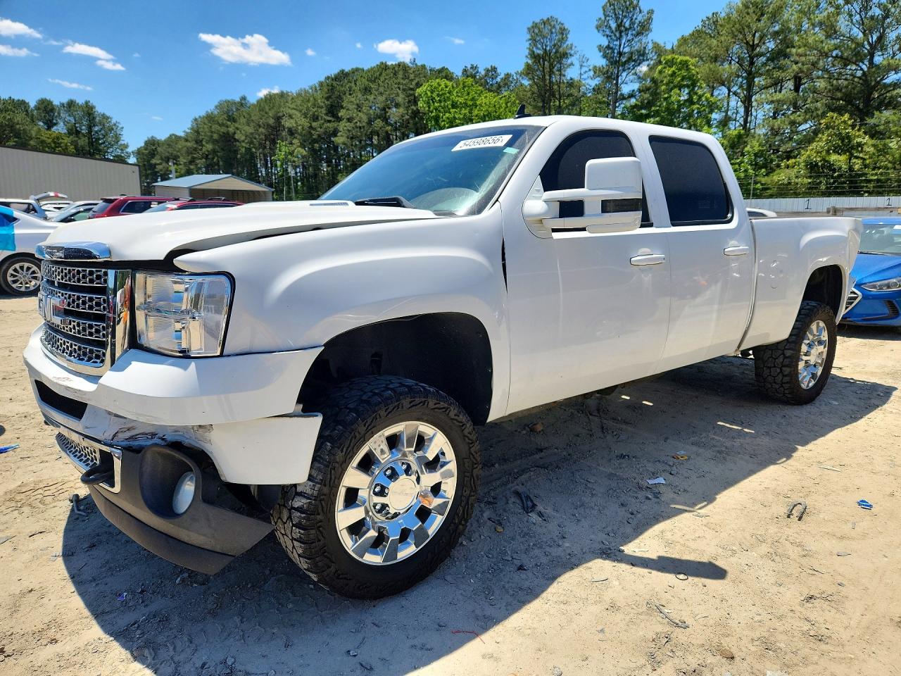 2013 Gmc Sierra K2500 Denali White vin: 1GT125E86DF237976