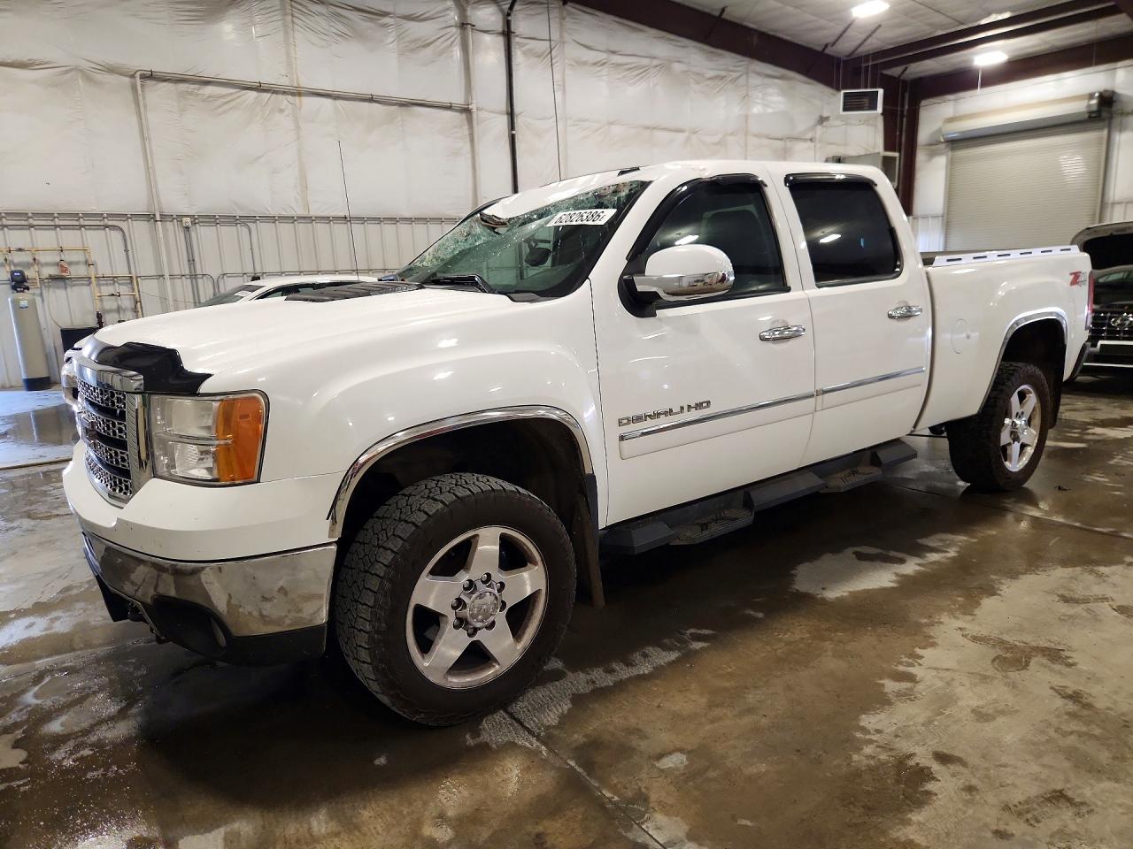2012 Gmc Sierra K2500 Denali White vin: 1GT125EG1CF169656