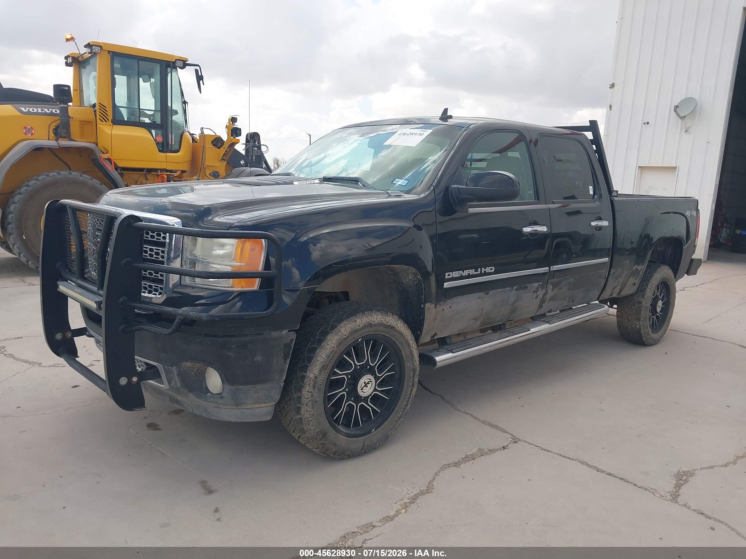 2012 Gmc Sierra 2500hd Denali Black vin: 1GT125EG3CF192050
