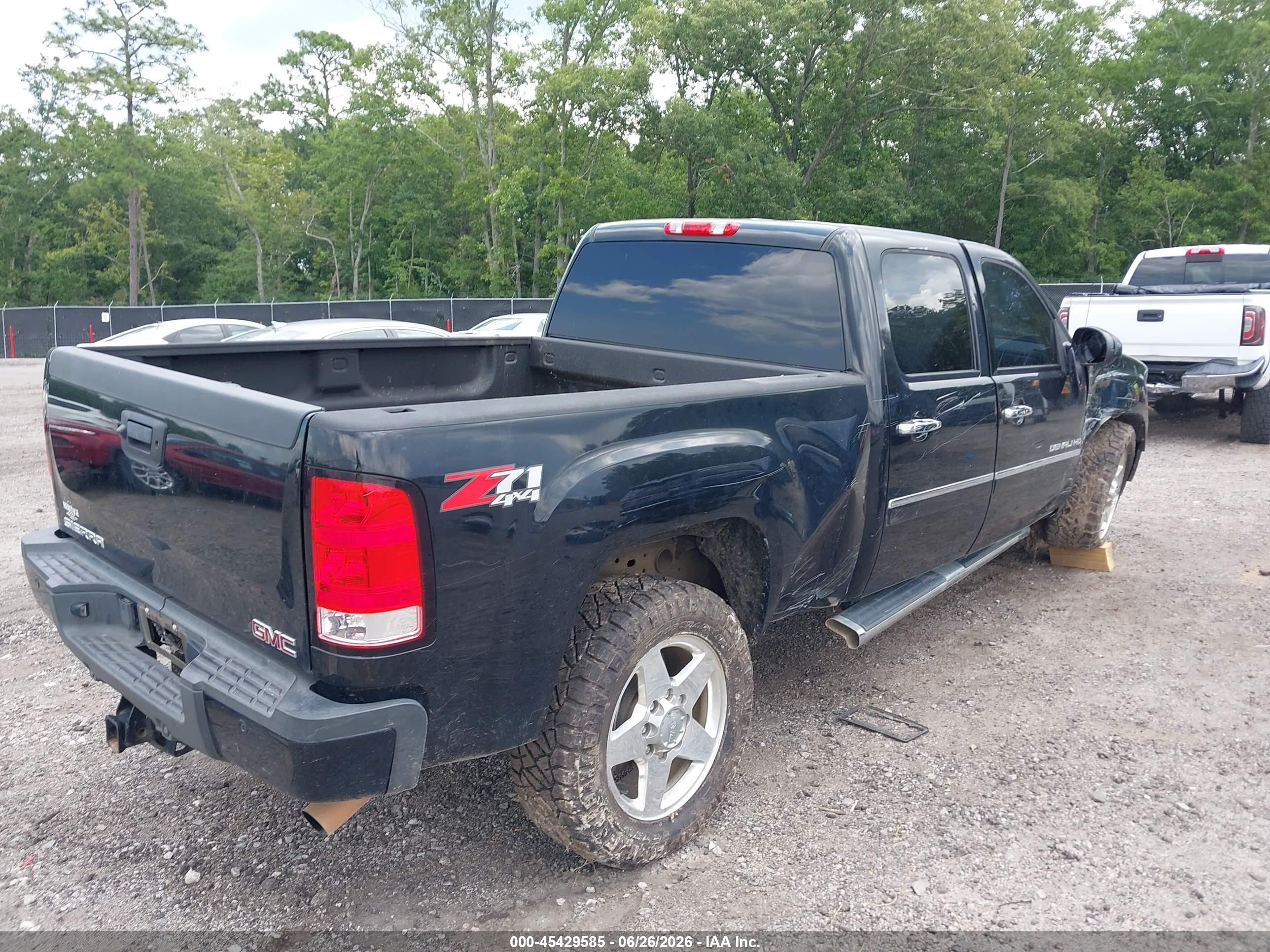 2013 Gmc Sierra 2500hd Denali Black vin: 1GT125EG7DF150787