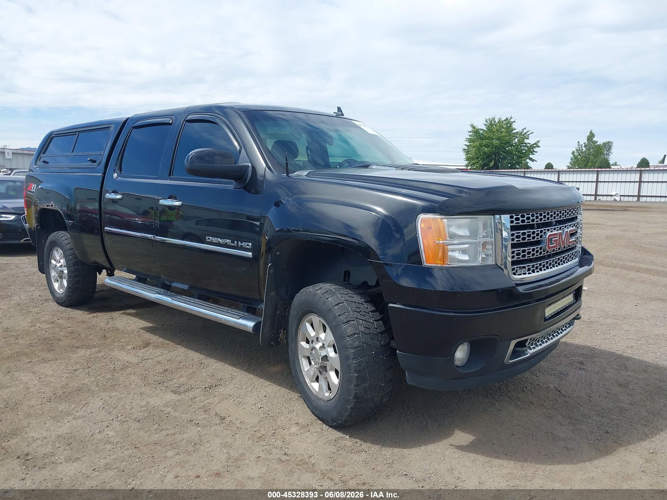2012 Gmc Sierra 2500hd Denali Черный vin: 1GT125EGXCF173270