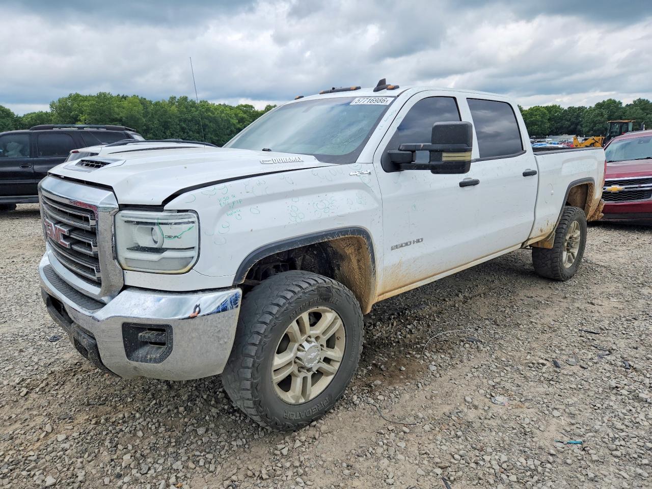 2019 Gmc Sierra K2500 Heavy Duty White vin: 1GT12NEY7KF182001