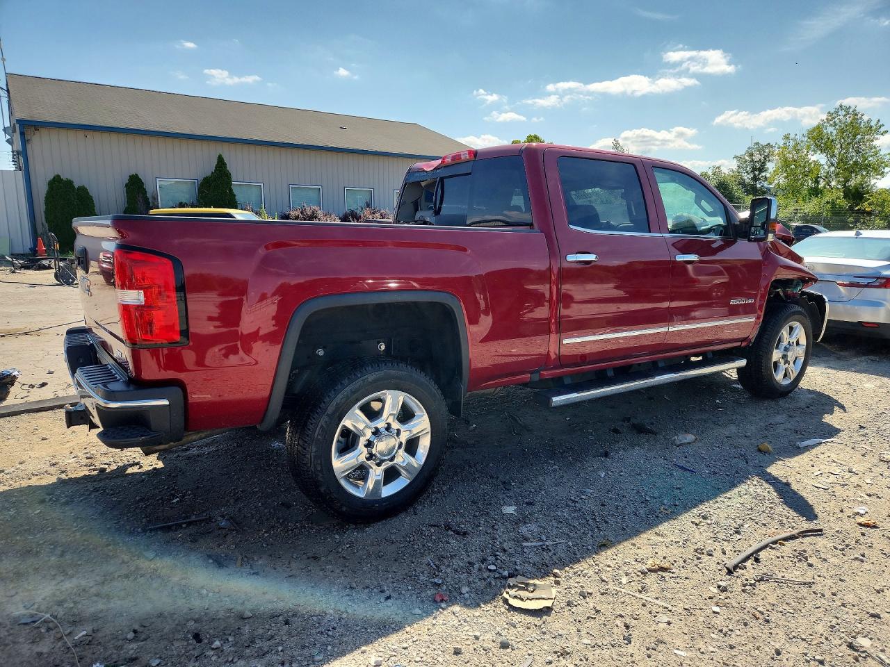 2019 Gmc Sierra K2500 Slt Burgundy vin: 1GT12REGXKF270099