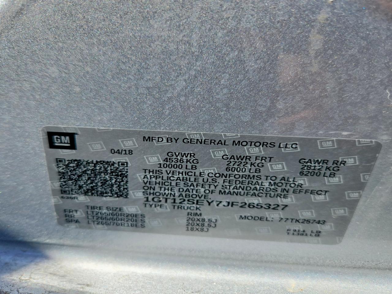 2018 Gmc Sierra K2500 Sle Silver vin: 1GT12SEY7JF265327