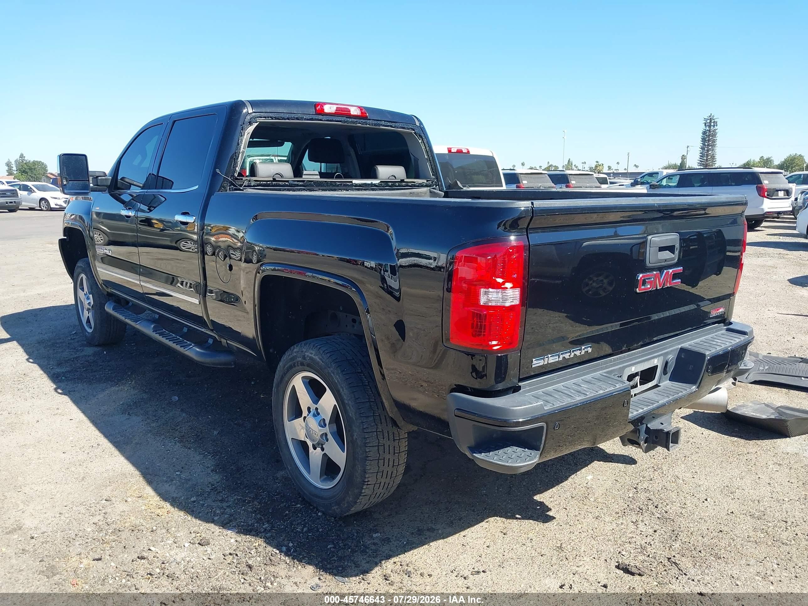 2016 Gmc Sierra 2500hd Slt Черный vin: 1GT12TE88GF181001